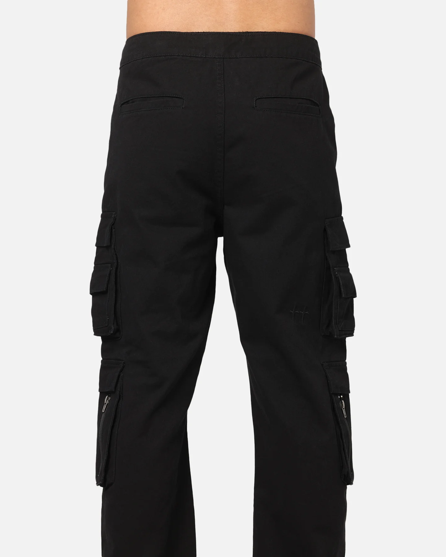 Saint Morta Modern Utility Cargo Pants Washed Black - Image 8