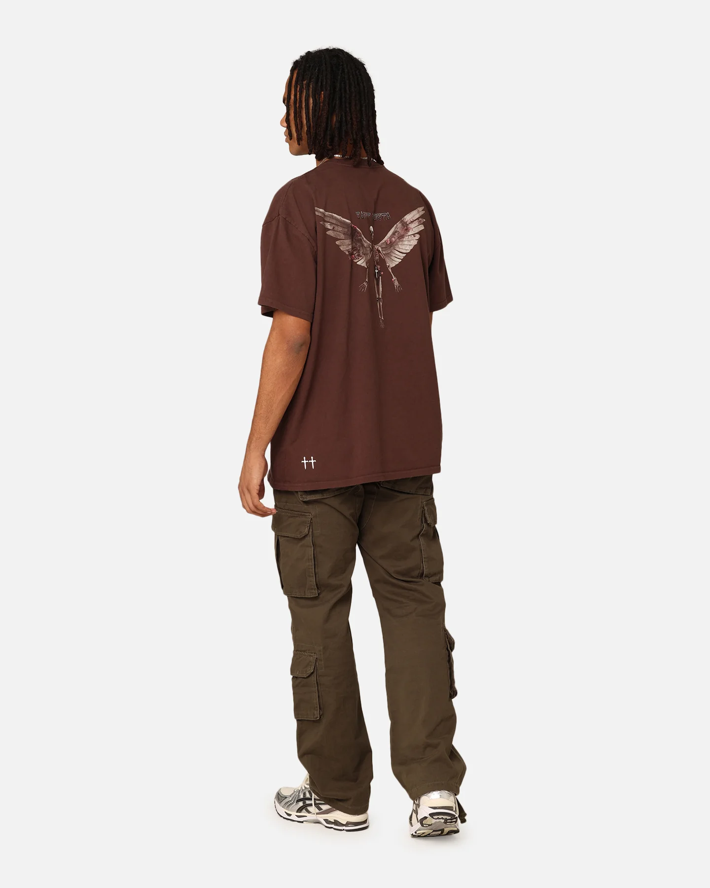 Saint Morta Momento Mori T-Shirt Dark Brown - Image 3