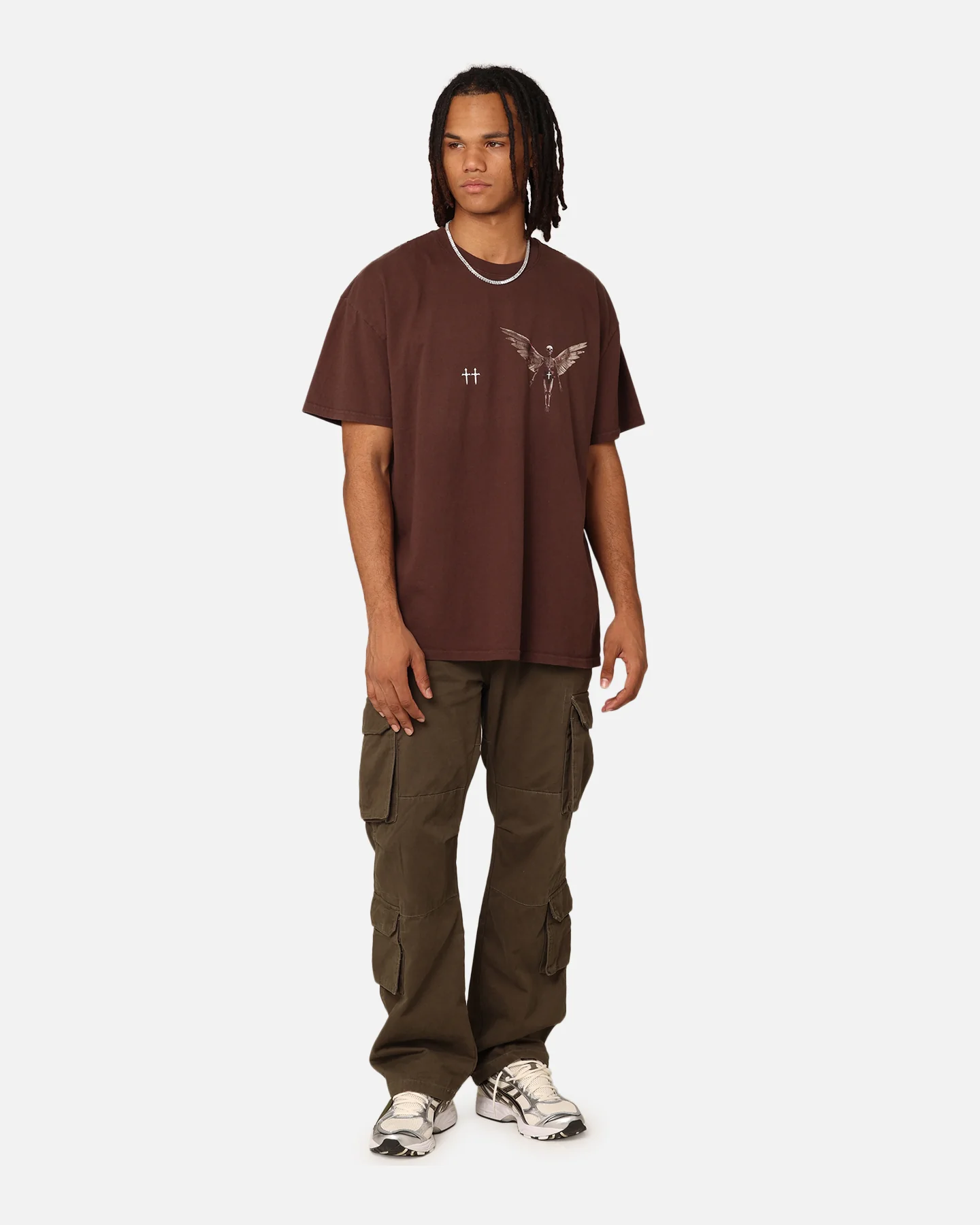 Saint Morta Momento Mori T-Shirt Dark Brown - Image 8