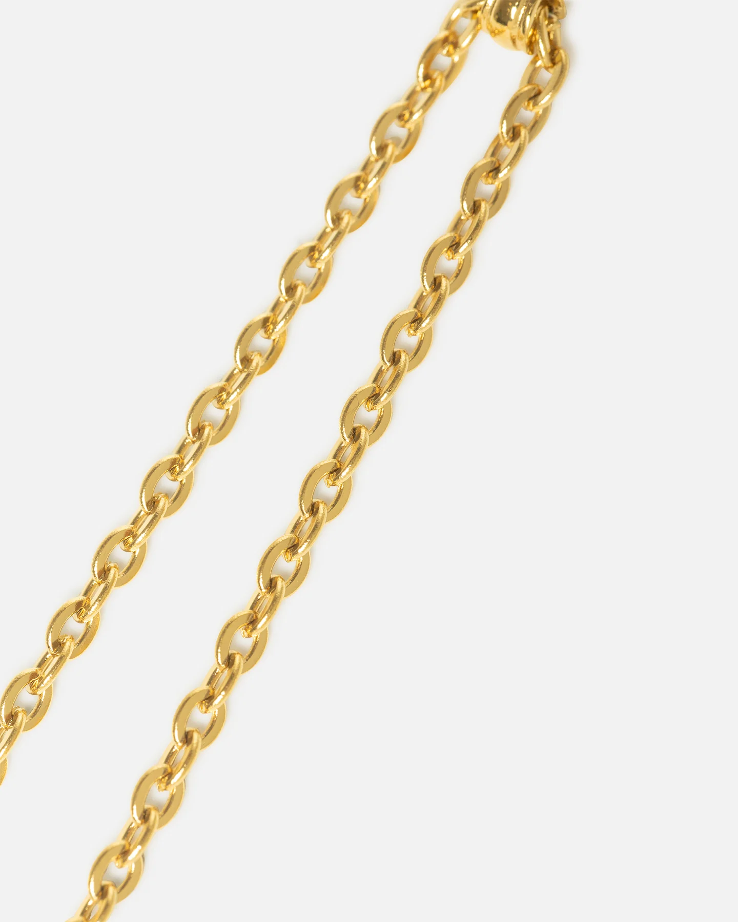 Saint Morta Onyx Round Pendant Chain Gold - Image 8