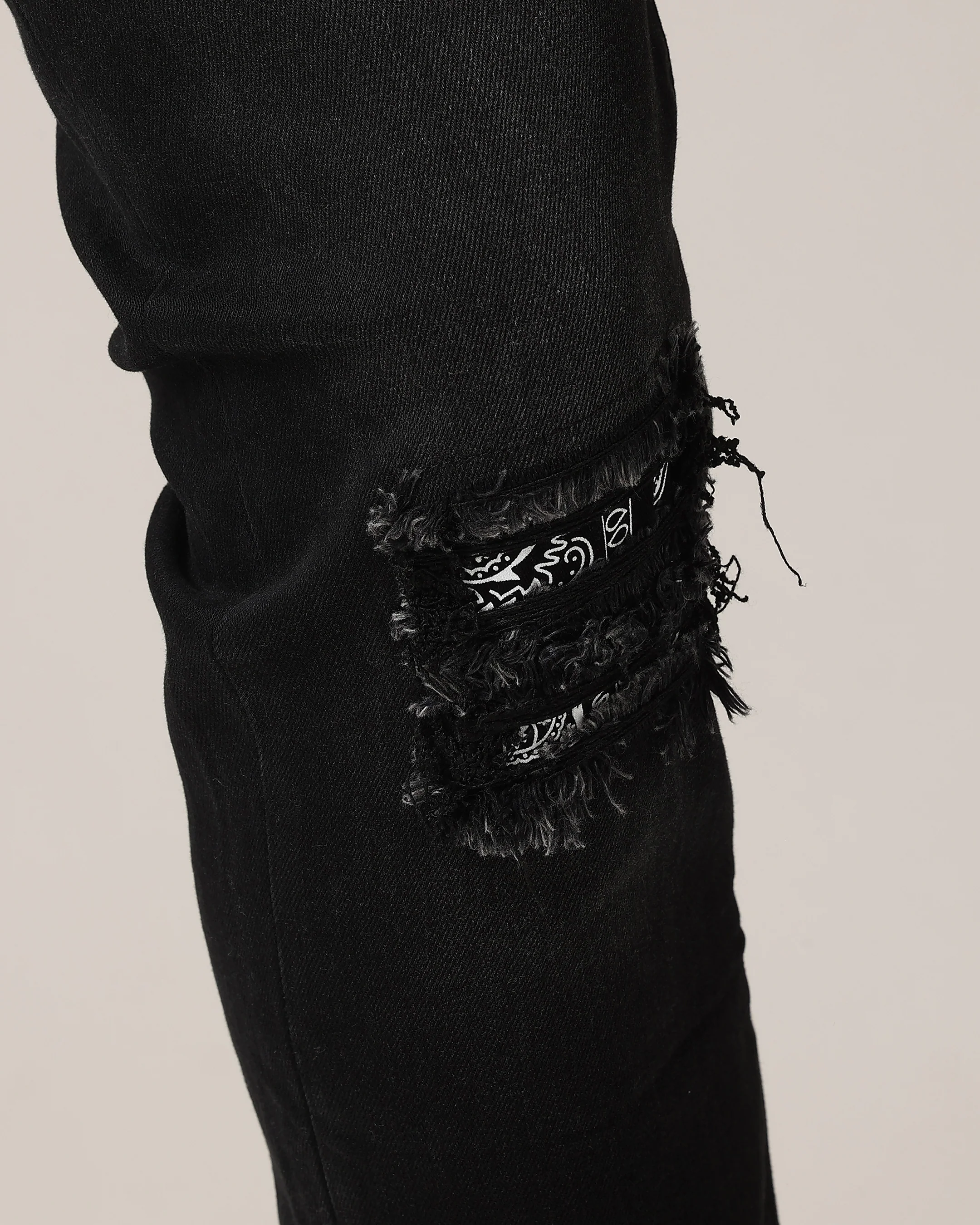 Saint Morta Paisley Summum Jeans Black Shadow - Image 4