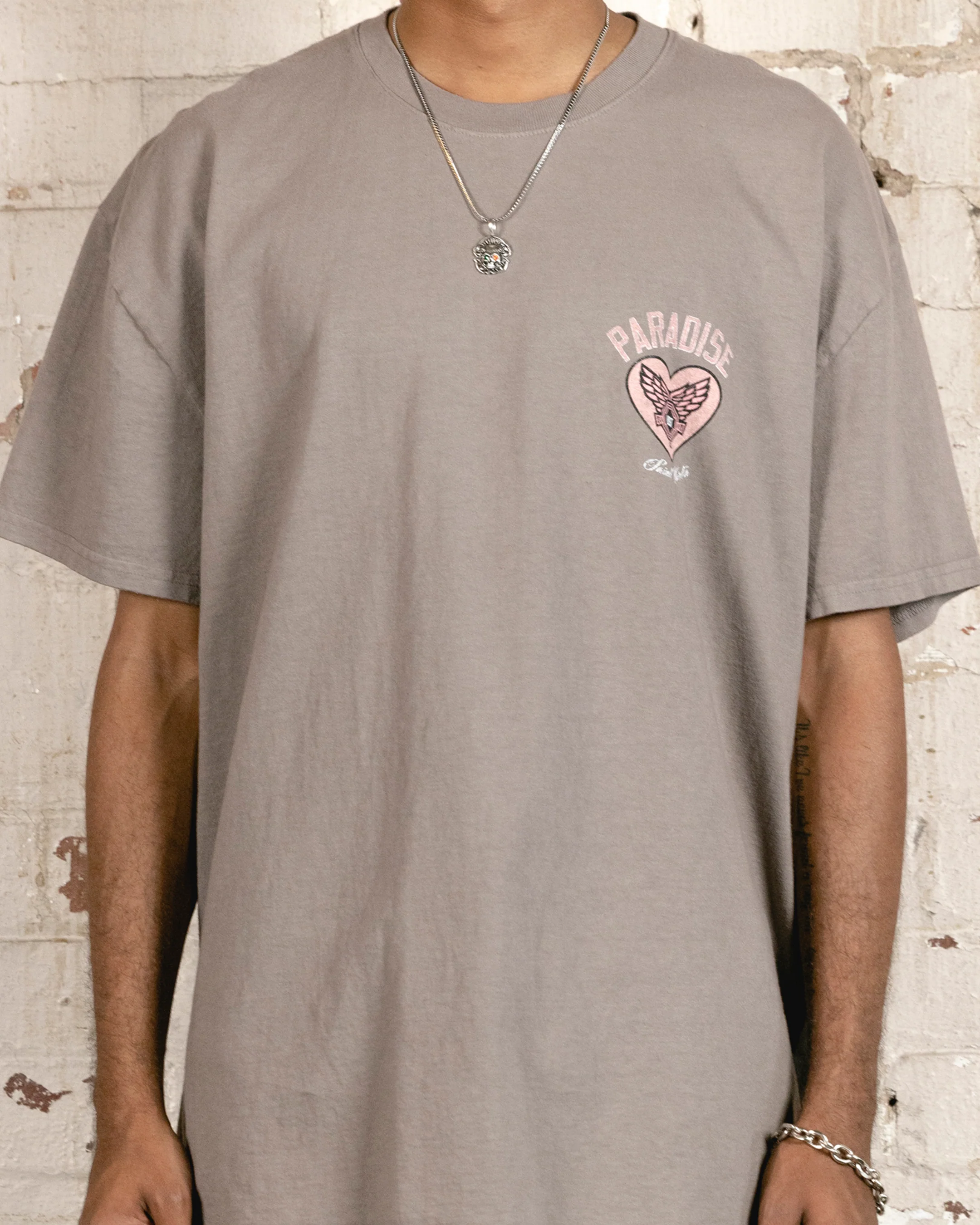 Saint Morta Paradise Lost Lafayette T-Shirt Vintage Brown - Image 4
