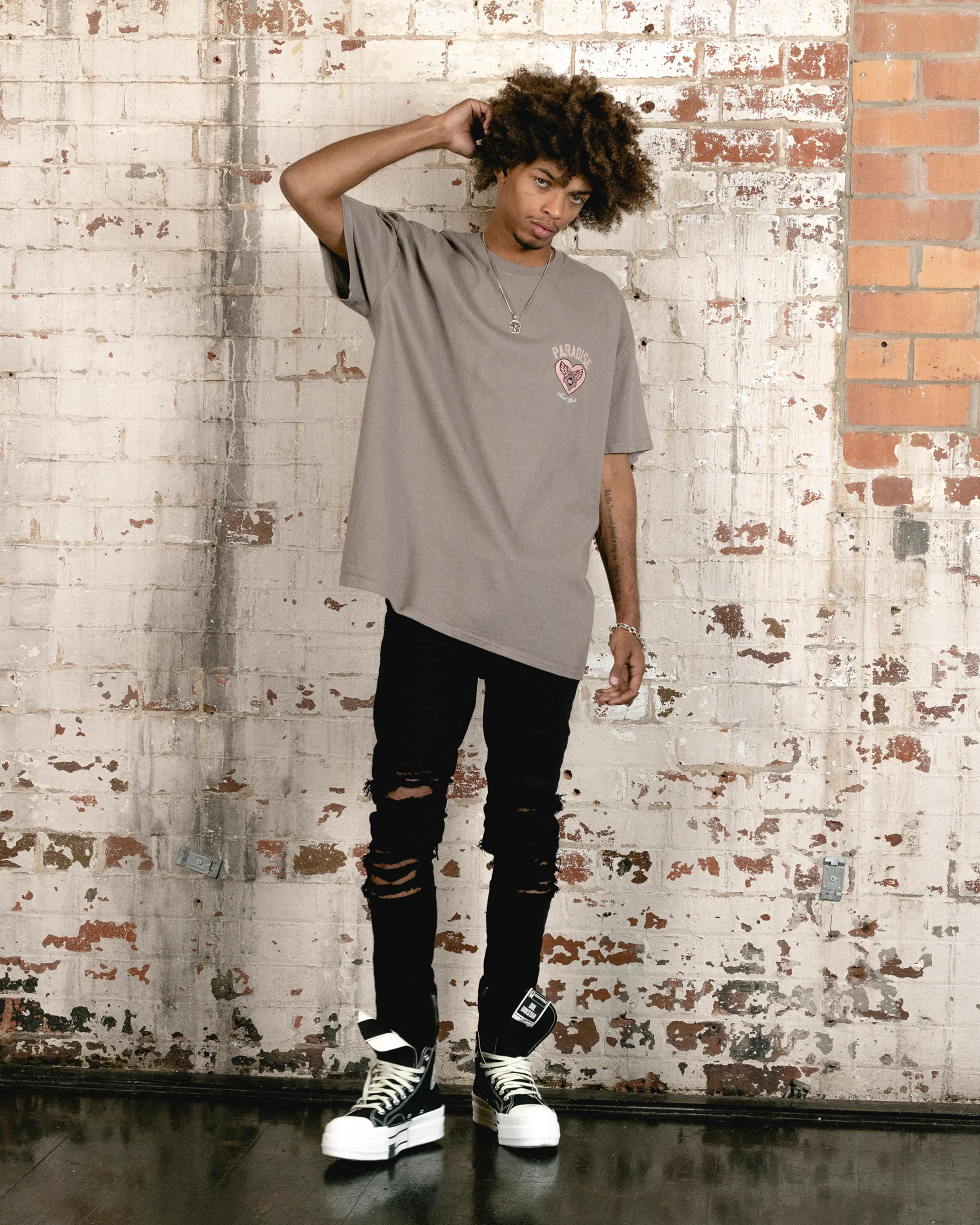 Saint Morta Paradise Lost Lafayette T-Shirt Vintage Brown - Image 8