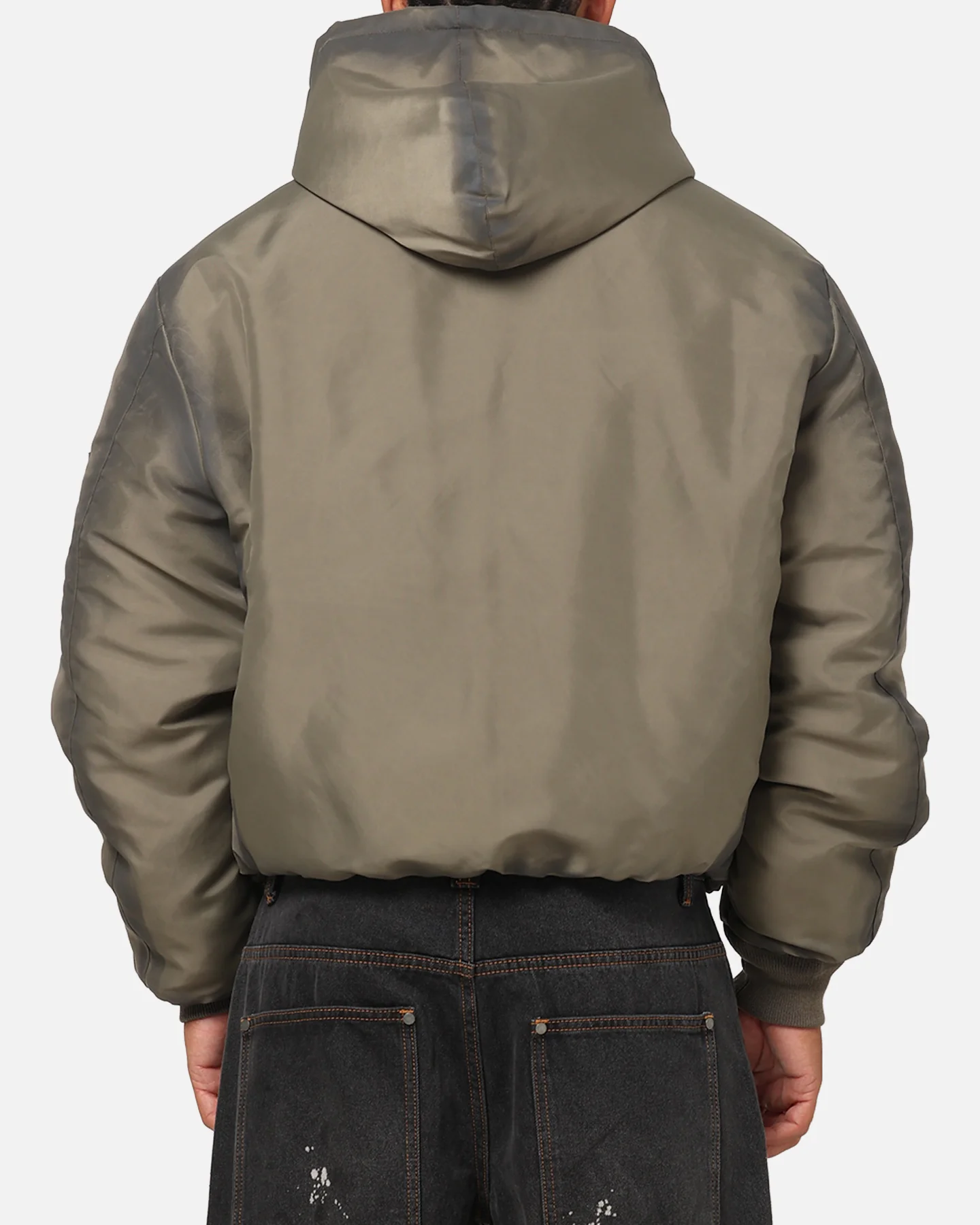 Saint Morta Patriot Hoodie Bomber Jacket Tan - Image 3
