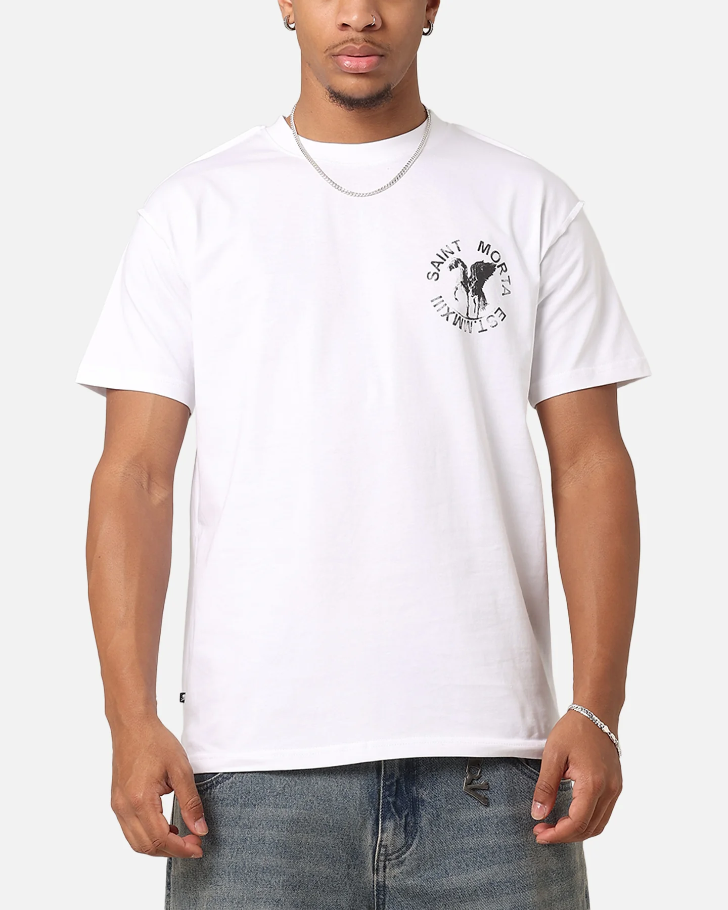 Saint Morta Pegasus Lafayette T-Shirt White - Image 2