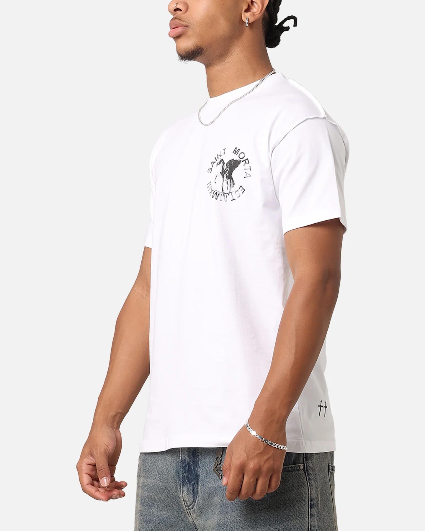 Saint Morta Pegasus Lafayette T-Shirt White - Image 6