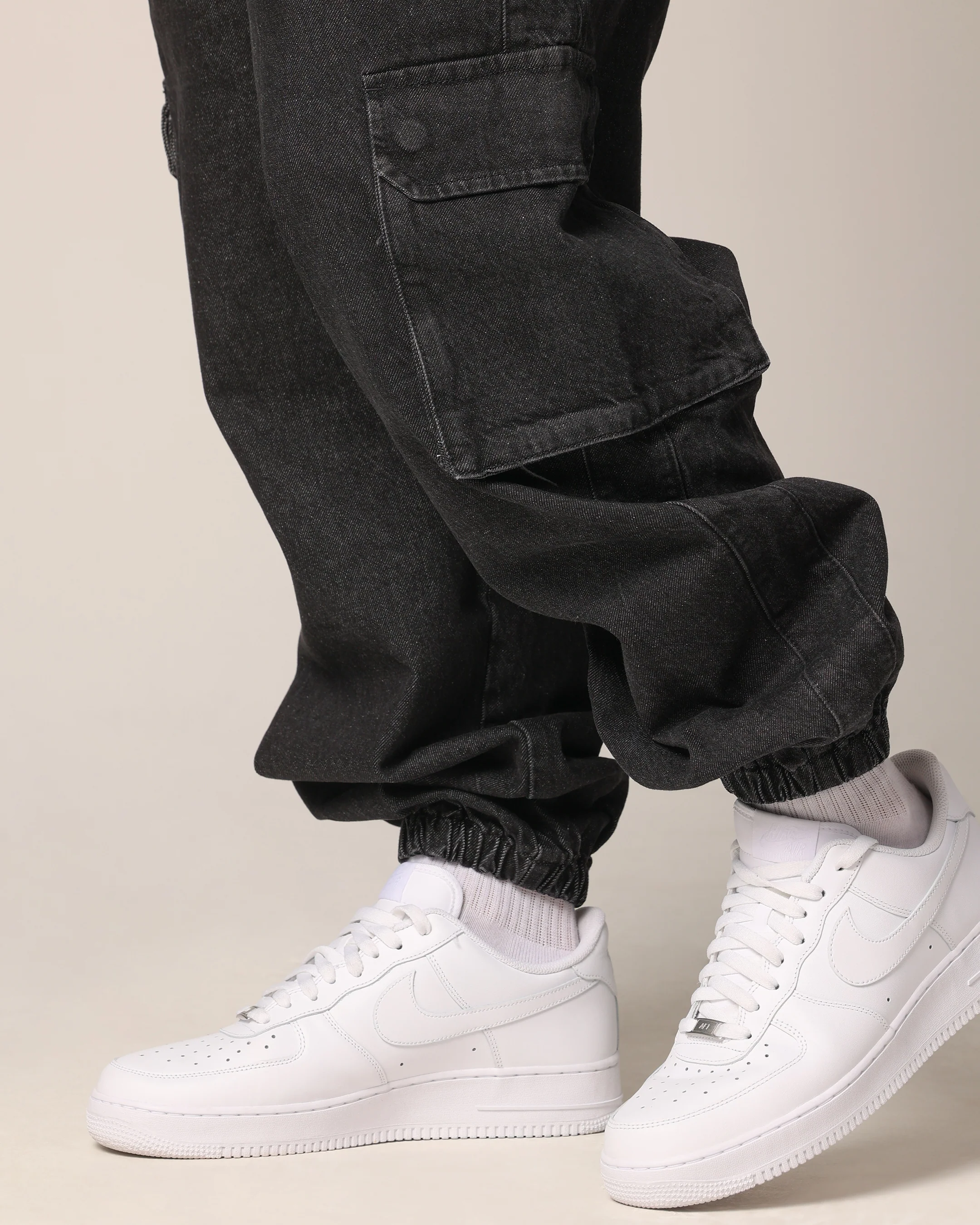 Saint Morta Pertex Baggy Jogger Black Stonewash - Image 6