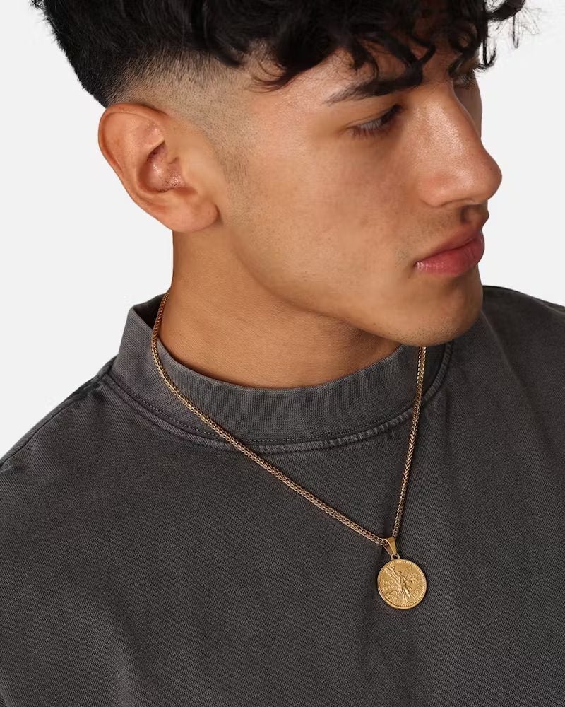 Saint Morta Pesos Pendant Gold - Image 2