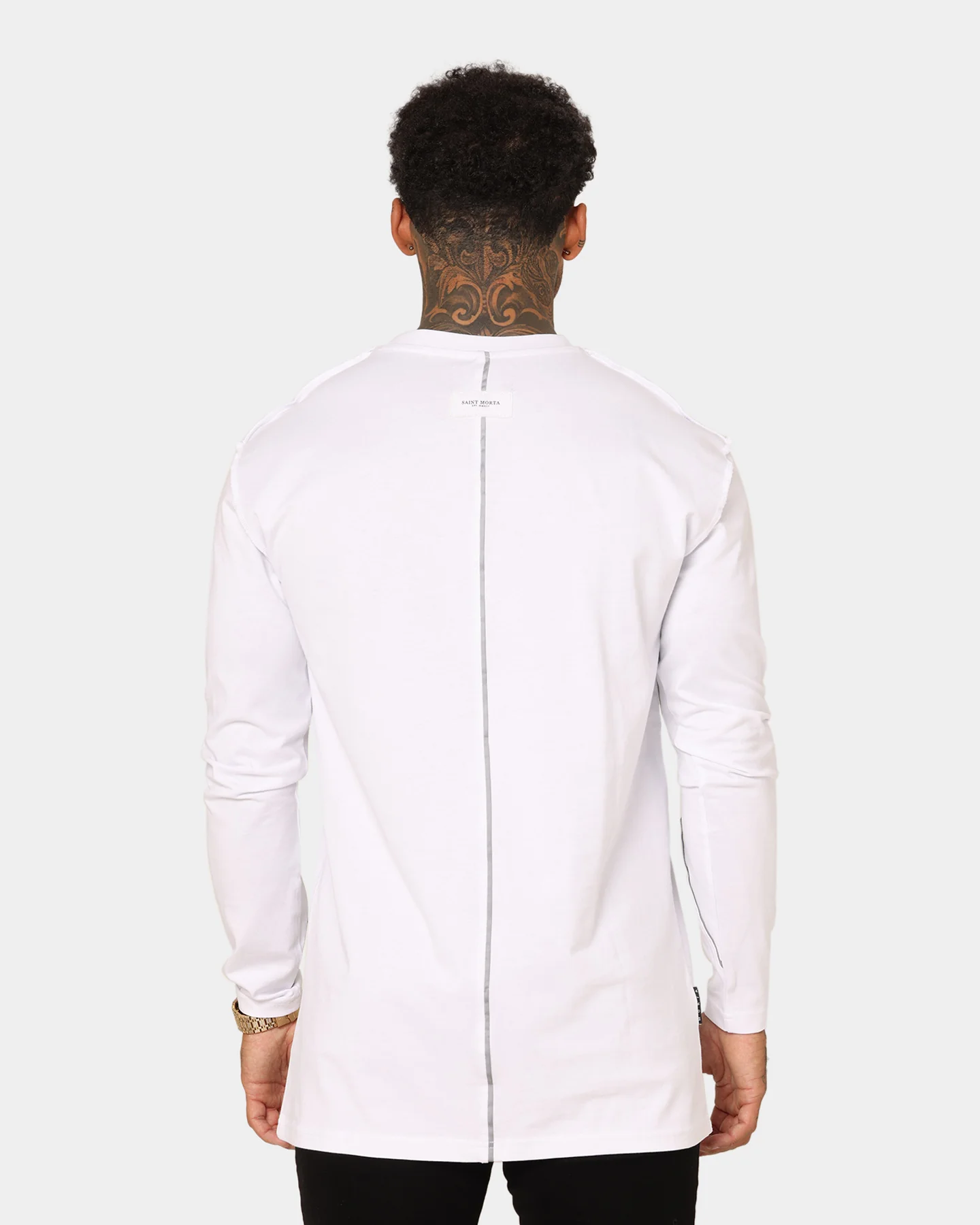 Saint Morta Polaris Long Sleeve T-Shirt White/3M - Image 4
