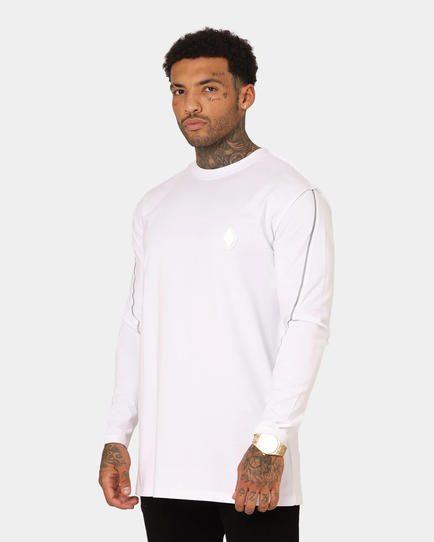 Saint Morta Polaris Long Sleeve T-Shirt White/3M - Image 6