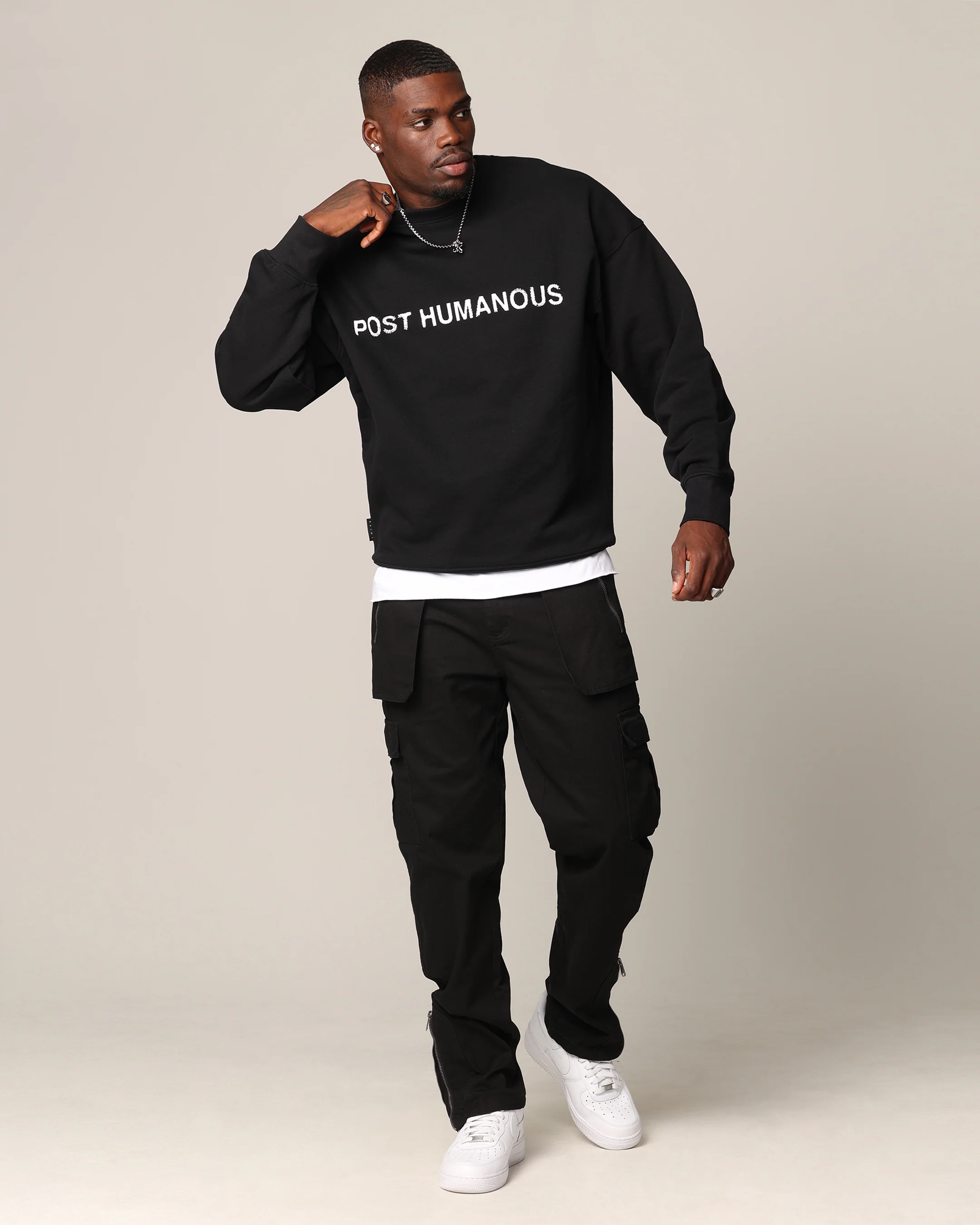 Saint Morta Post Humanous Crewneck Black - Image 4