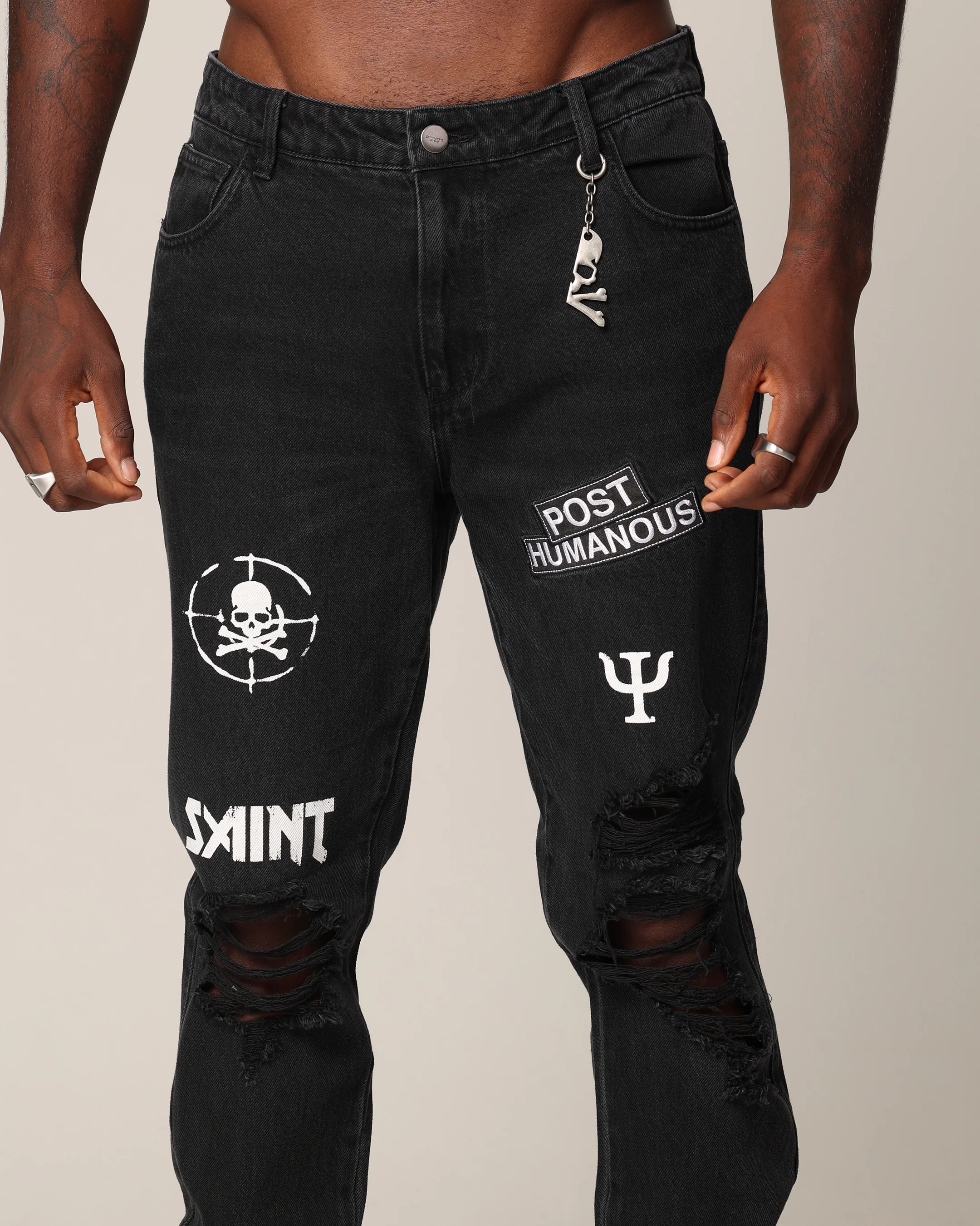 Saint Morta Post Humanous Fimi Jeans Black Shadow - Image 7