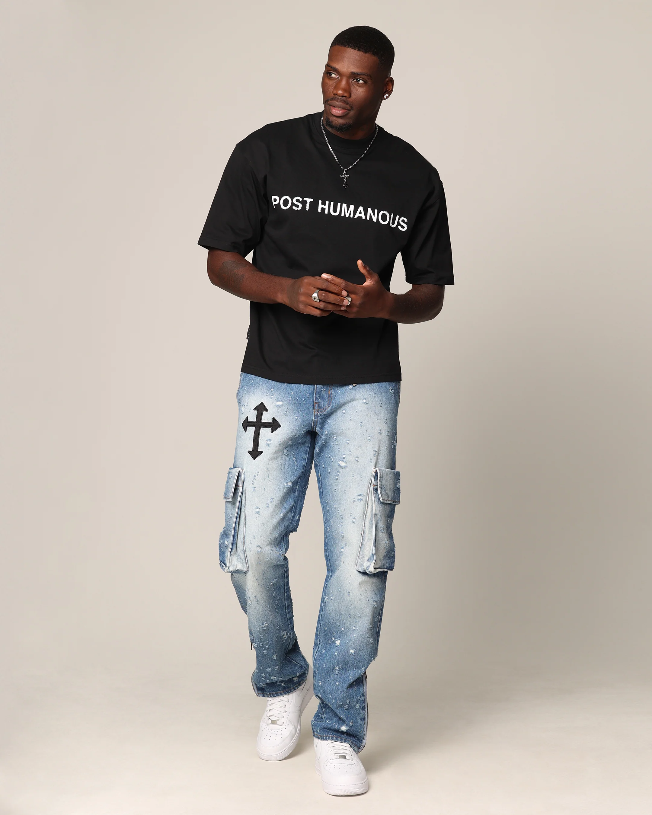 Saint Morta Post Humanous Patrol T-Shirt Black - Image 4