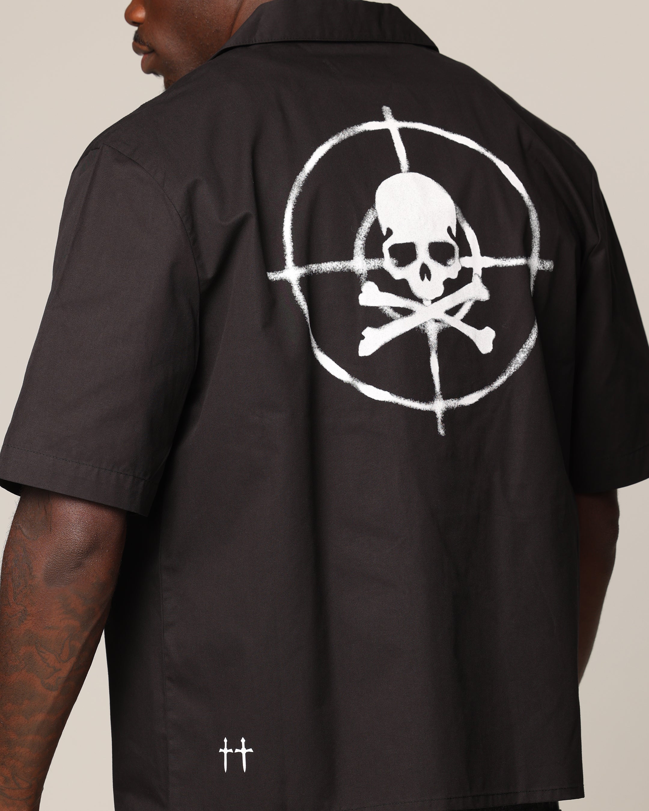 Saint Morta Post Humanous Short Sleeve T-Shirt Black/White - Image 8