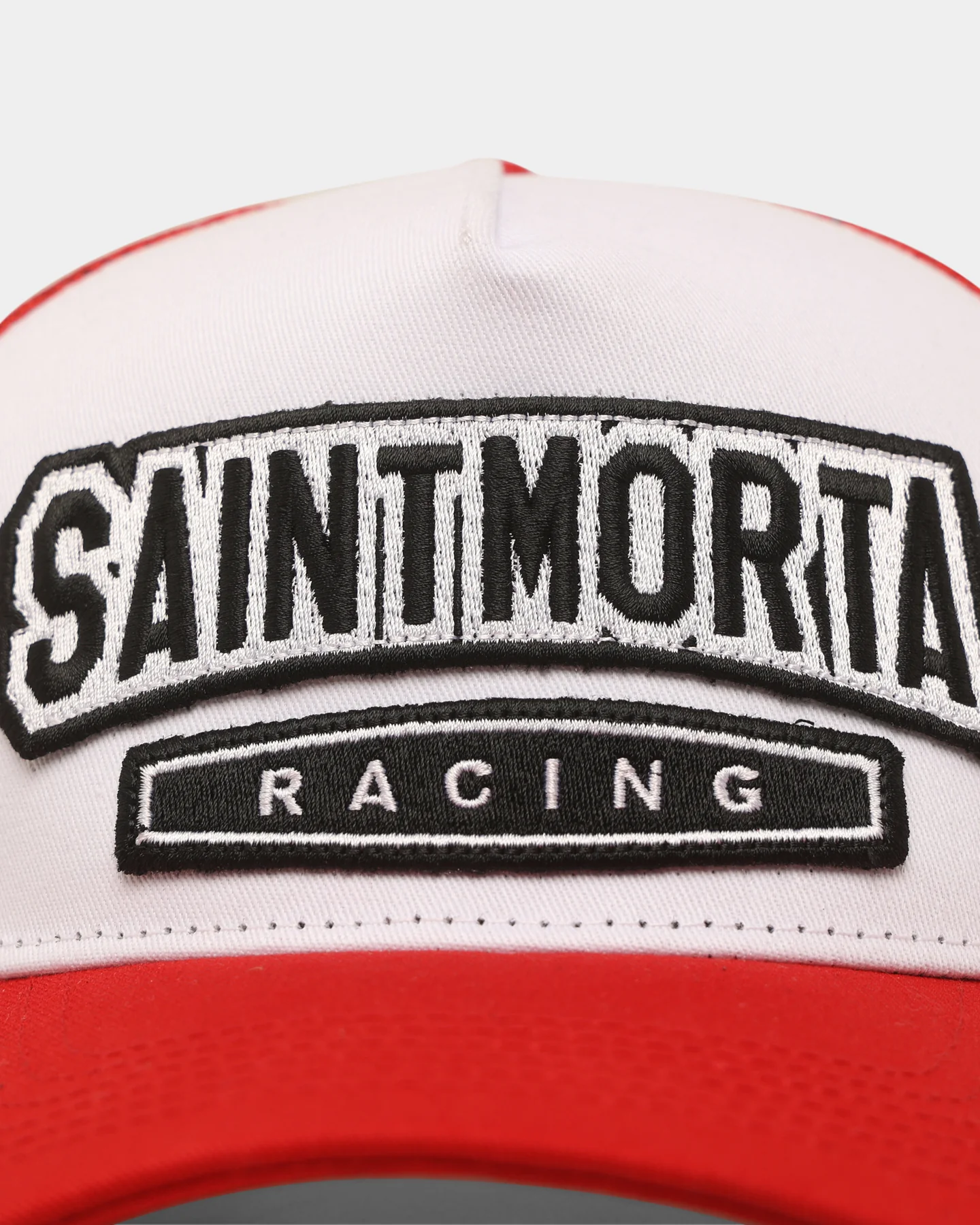 Saint Morta Pro Racing Trucker Cap Snapback Red/White - Image 9