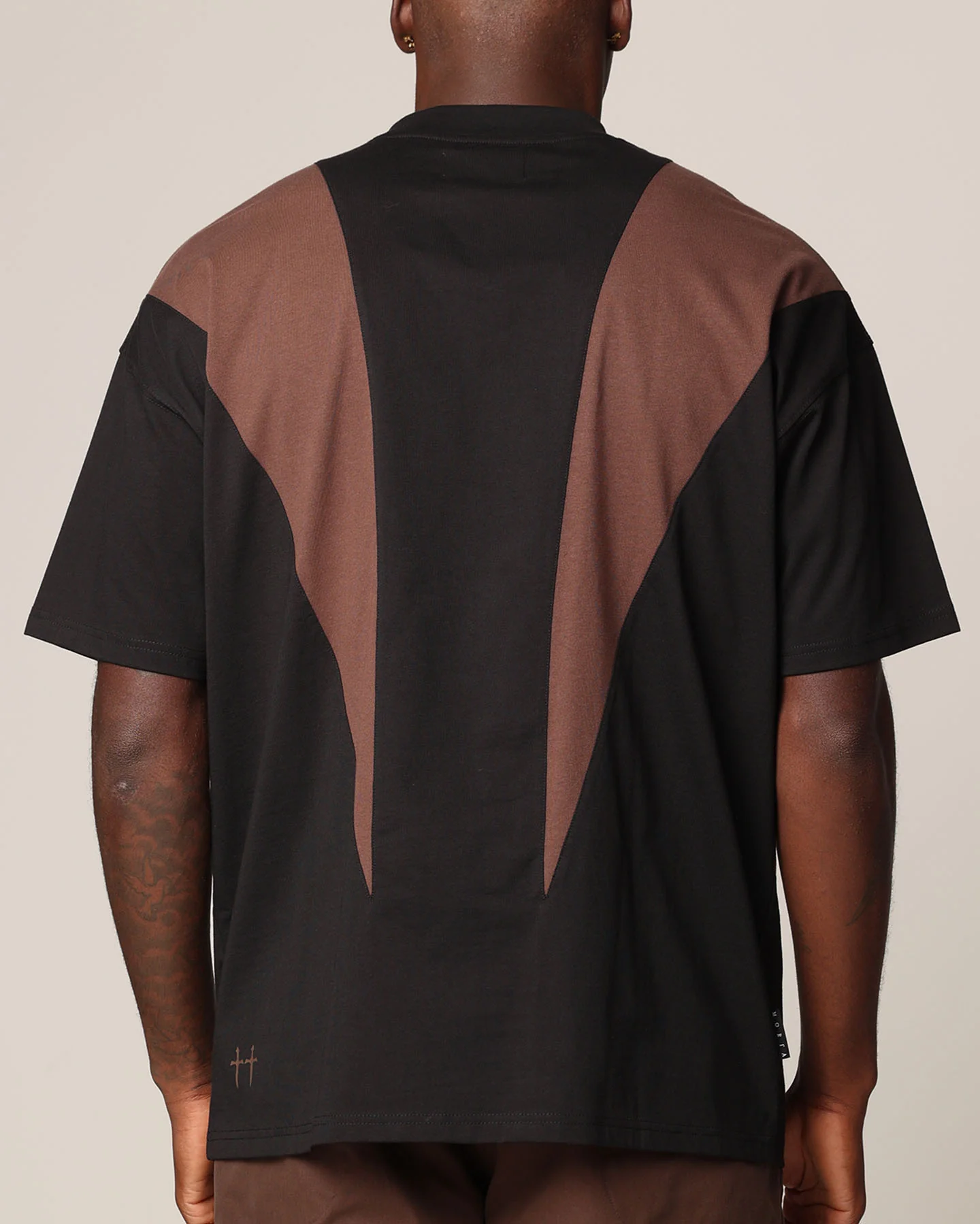 Saint Morta Rage Boxy T-Shirt Black/Brown - Image 3