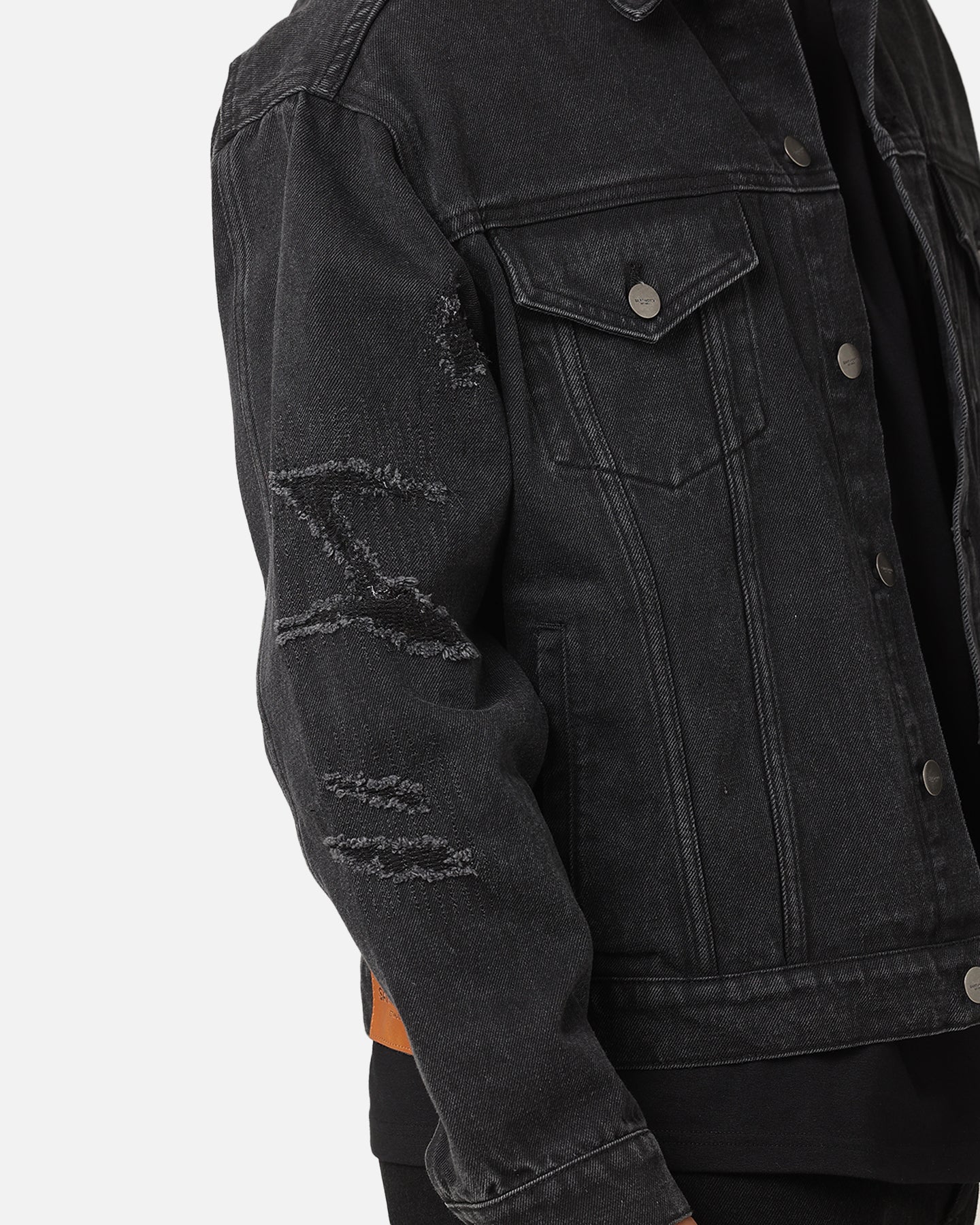 Saint Morta Rage Denim Jacket Black - Image 6