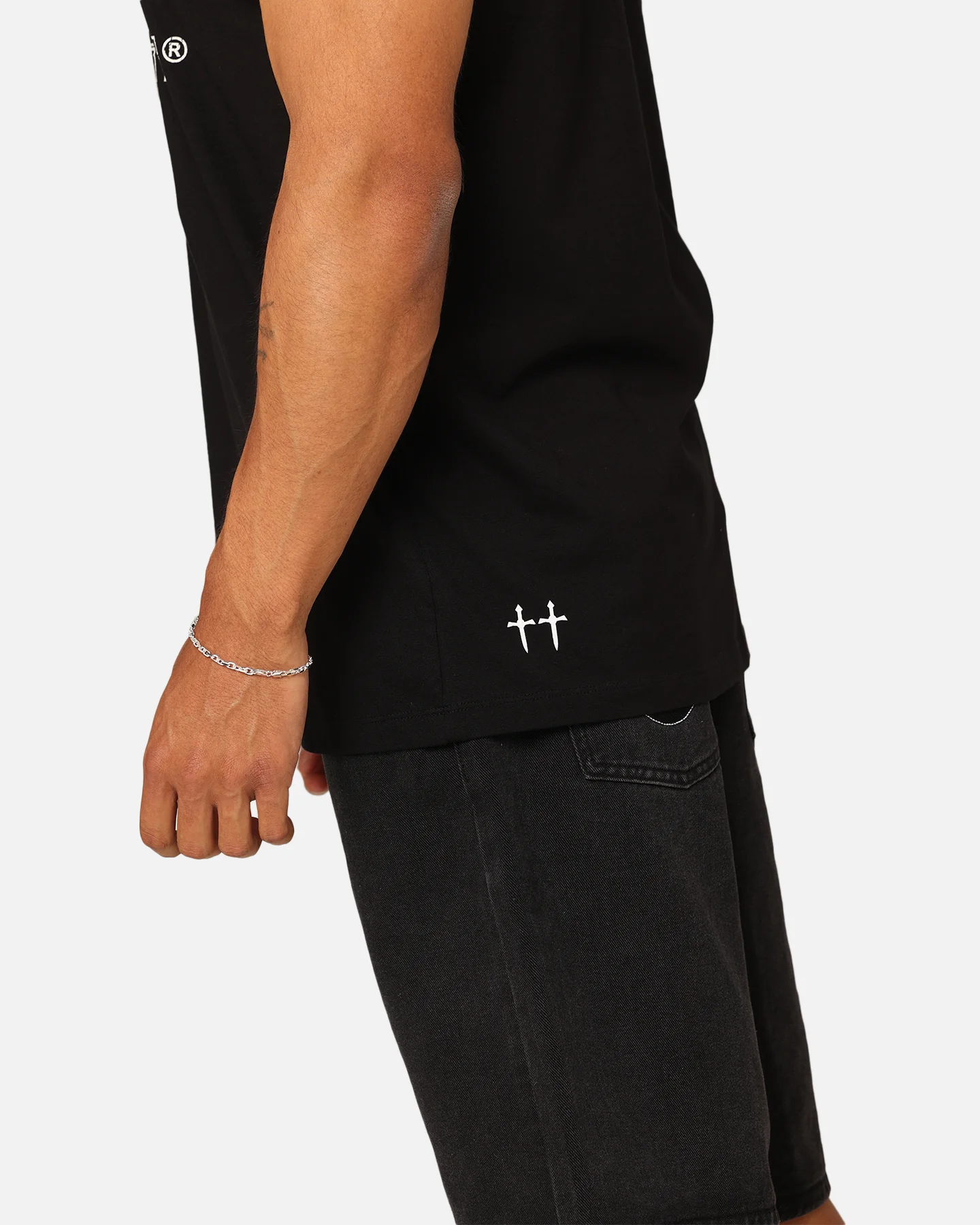 Saint Morta Rage Motors Oversized Muscle T-Shirt Black - Image 7