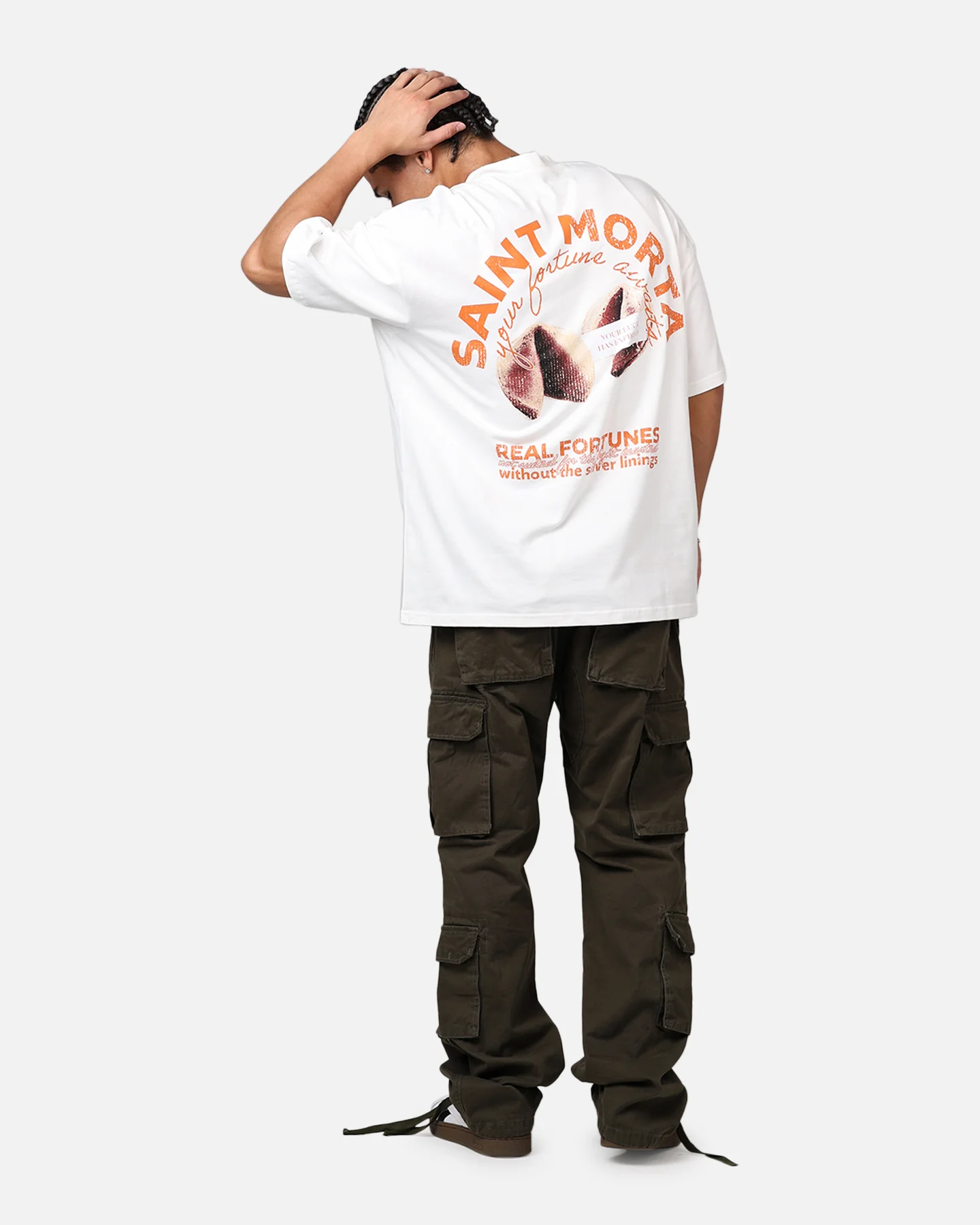 Saint Morta Real Fortunes T-Shirt Off White - Image 6