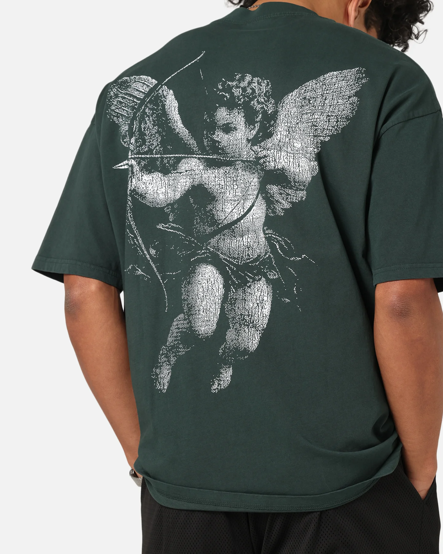 Saint Morta Redemption Mock Neck T-Shirt Green - Image 8