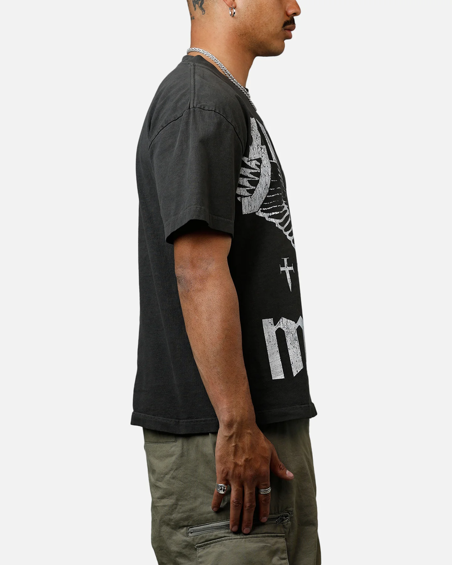 Saint Morta Ride Or Die Boxy T-Shirt Black Wash - Image 4