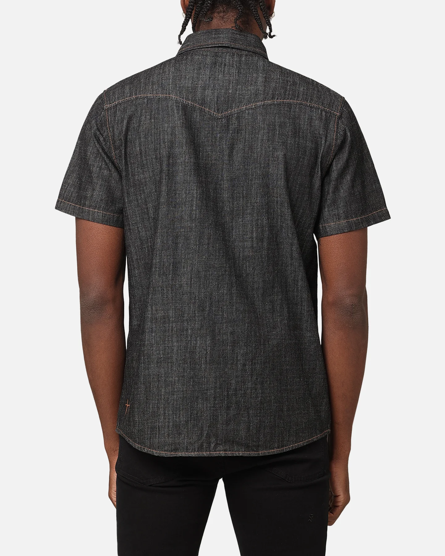 Saint Morta Rodeo Denim Shirt Black - Image 3