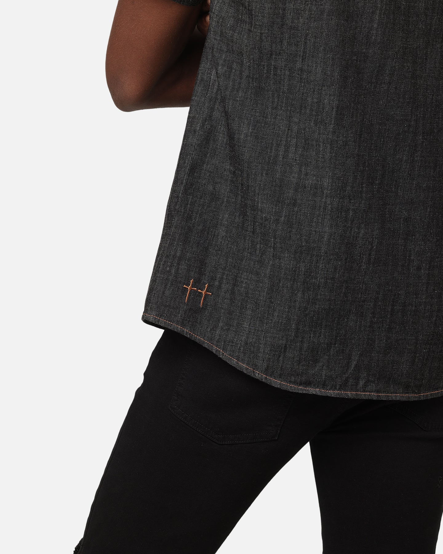 Saint Morta Rodeo Denim Shirt Black - Image 7