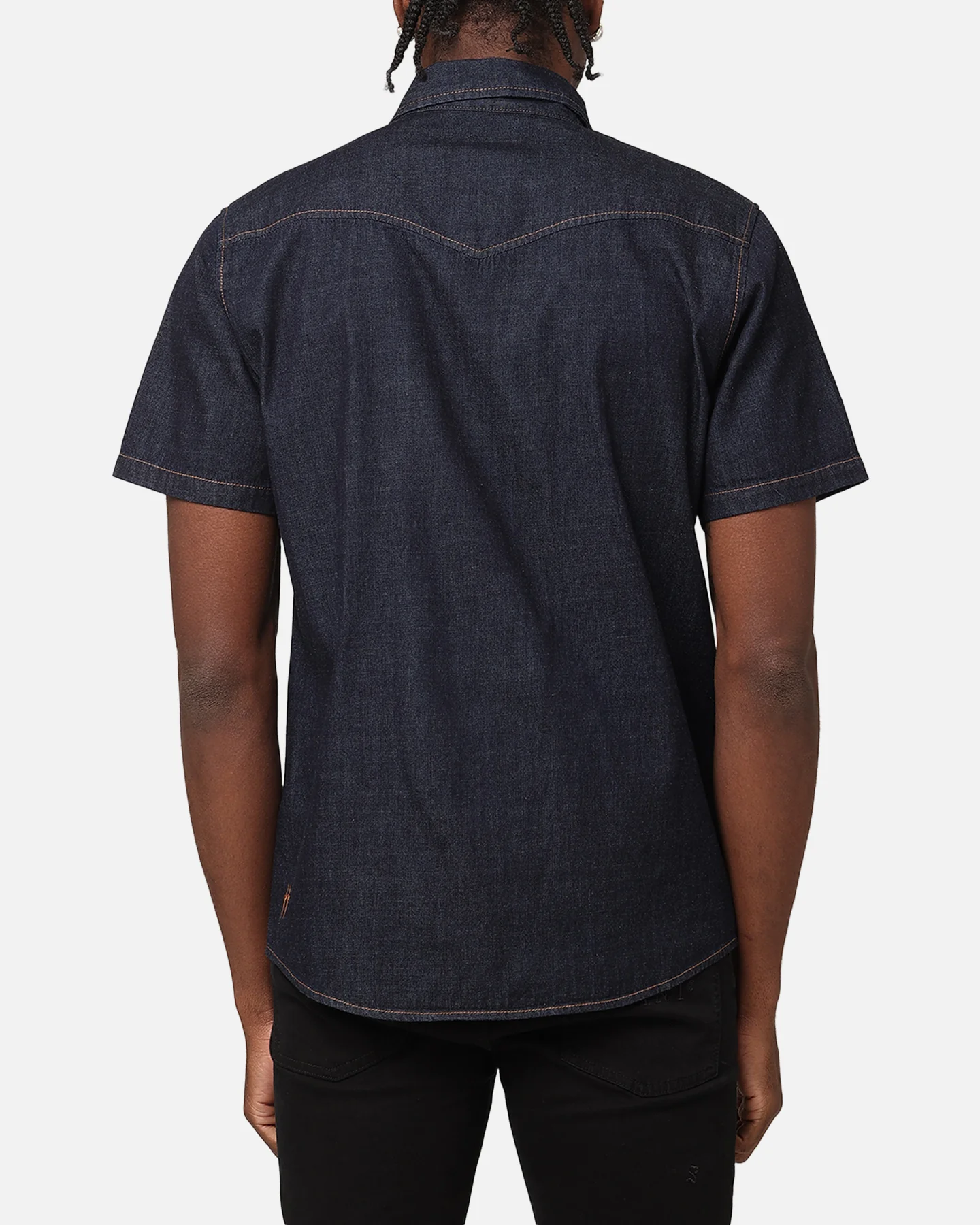 Saint Morta Rodeo Denim Shirt Dark Indigo - Image 3