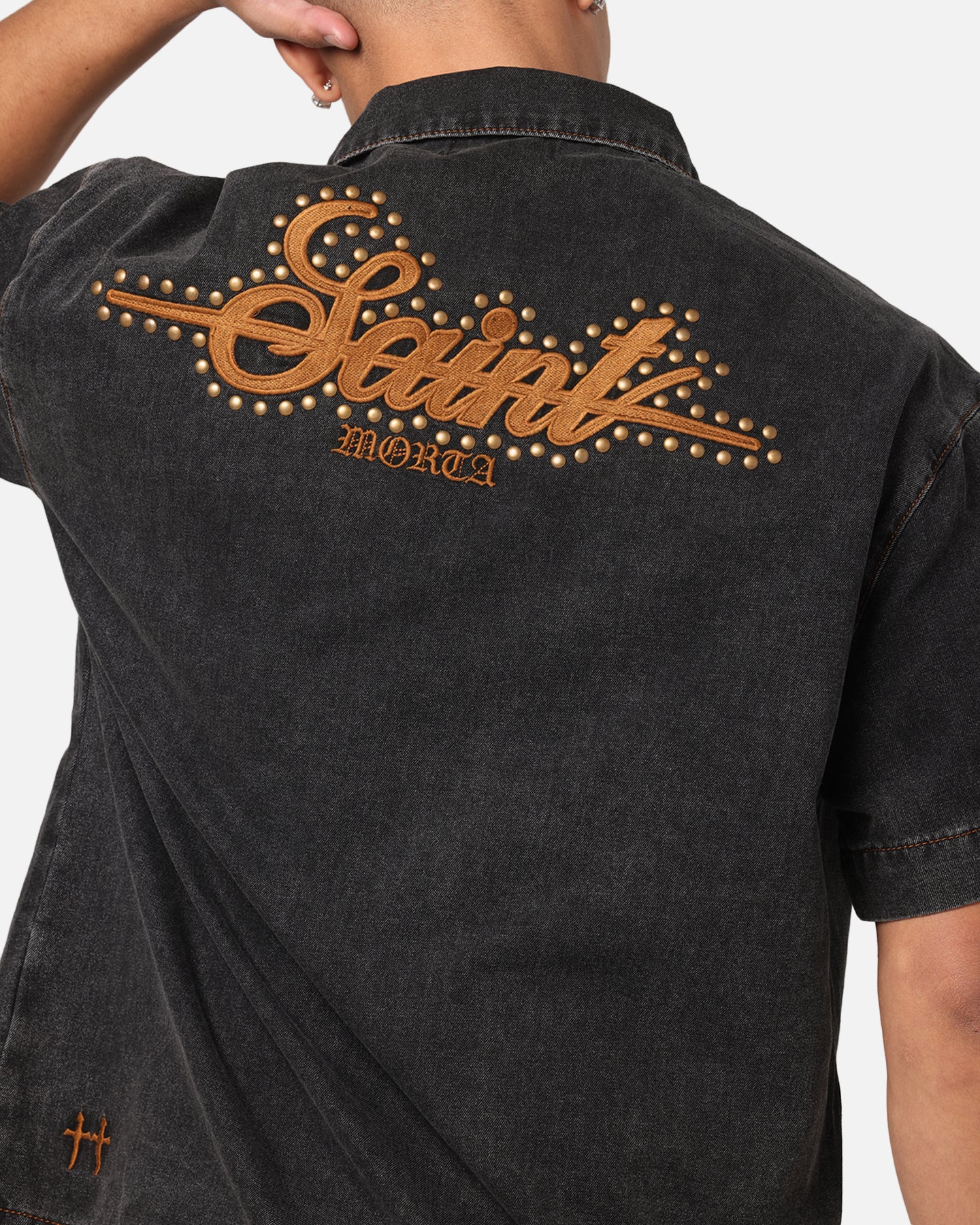 Saint Morta Rodeo Drive Button Up Shirt Black - Image 7