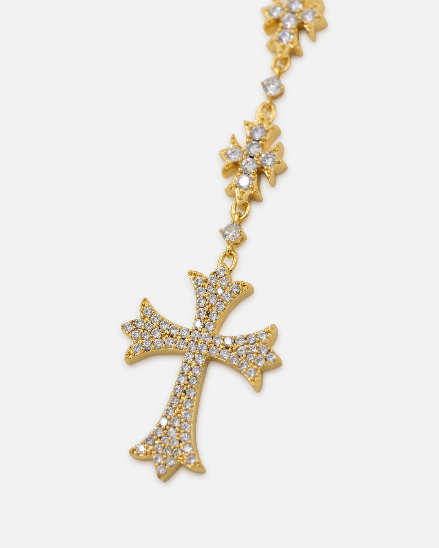 Saint Morta Rosary Cross Chain Gold - Image 2