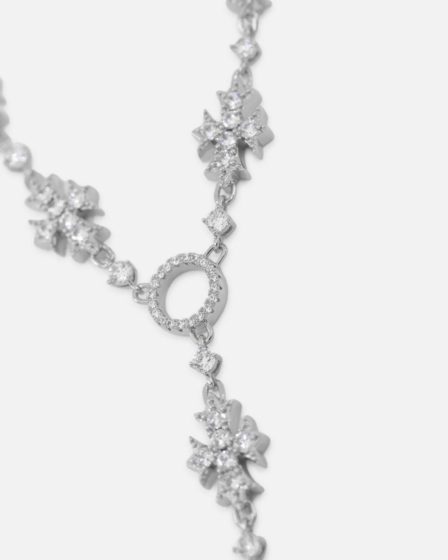 Saint Morta Rosary Cross Chain White Gold - Image 4
