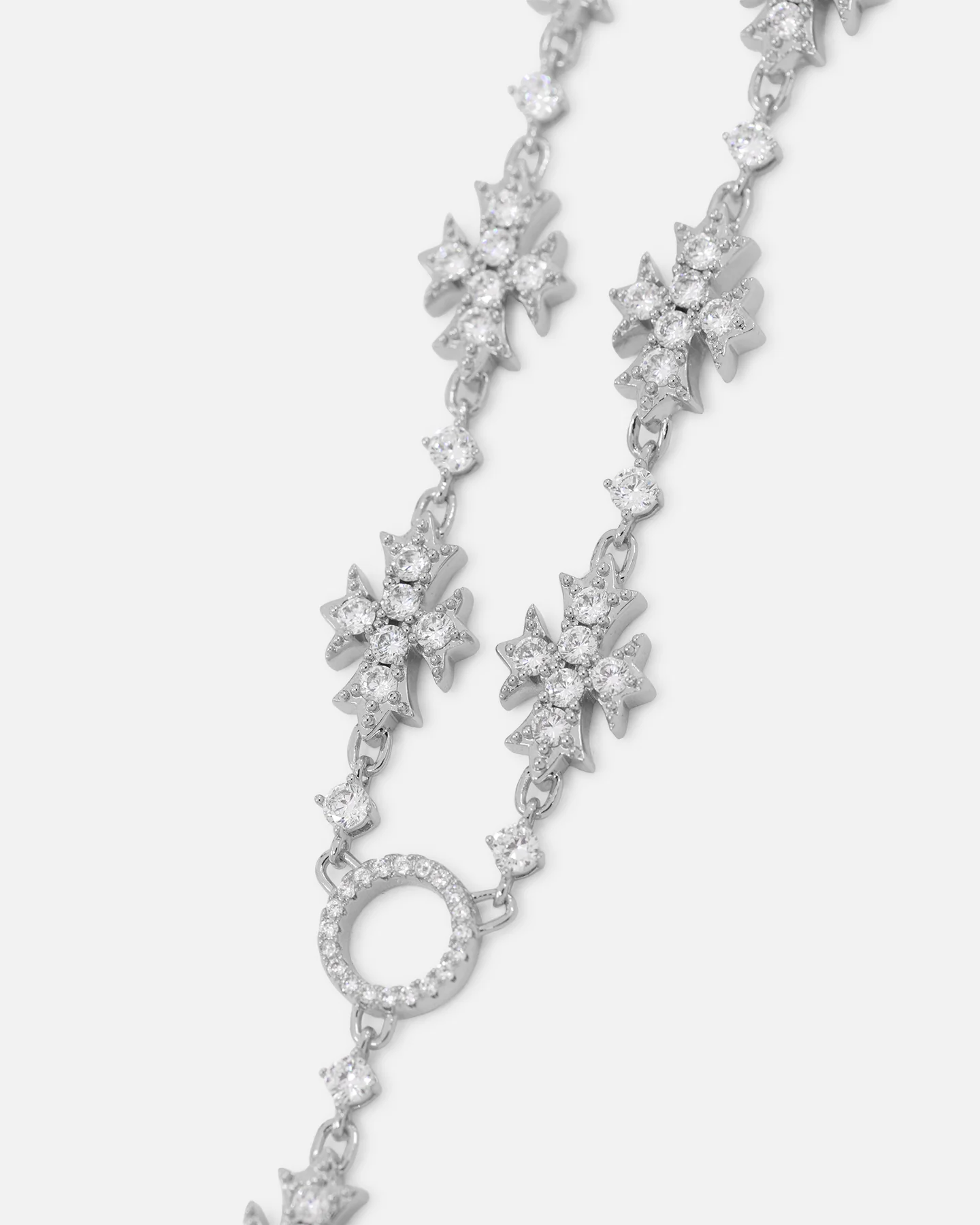 Saint Morta Rosary Cross Chain White Gold - Image 5