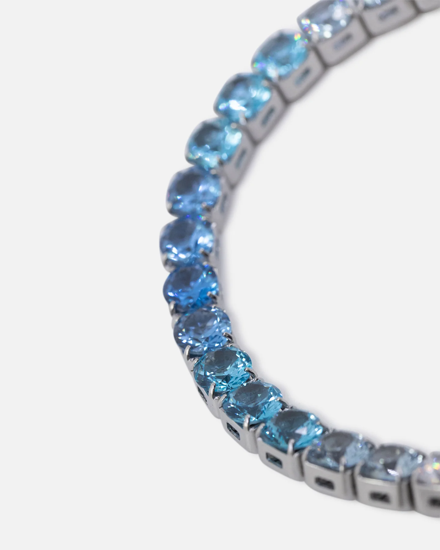 Saint Morta Round Cut Tennis Bracelet Iced White Gold - Image 6