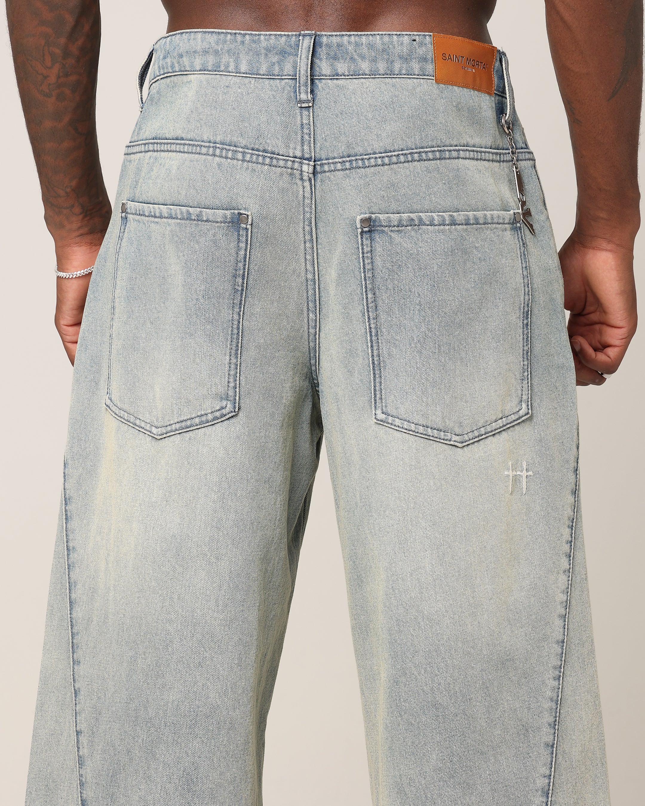 Saint Morta Ruin Amplus Jeans Dirty Blue - Image 8