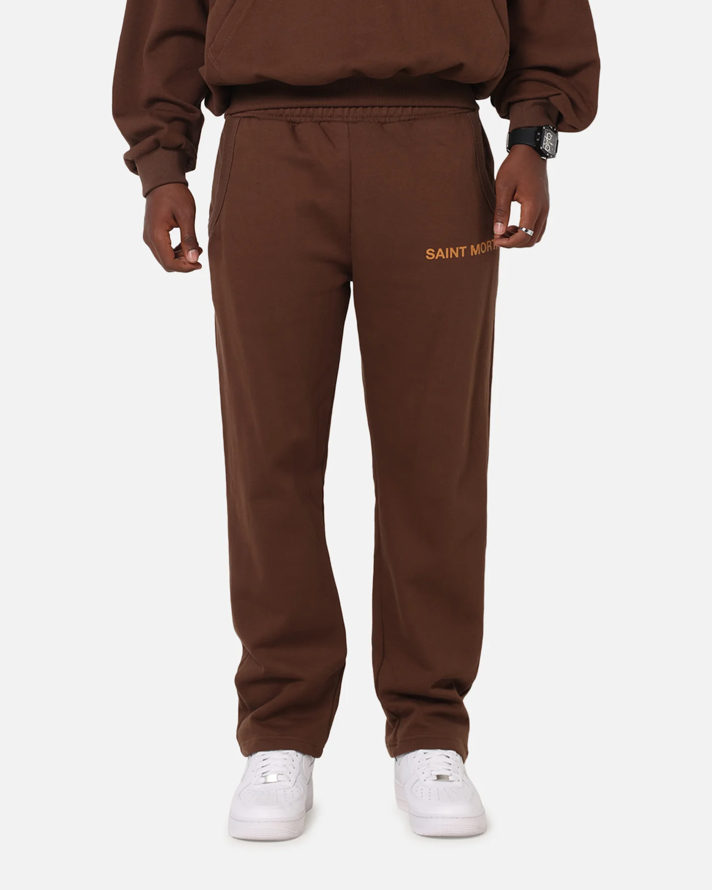 Saint Morta Sacred Script Track Pants Brown - Image 5