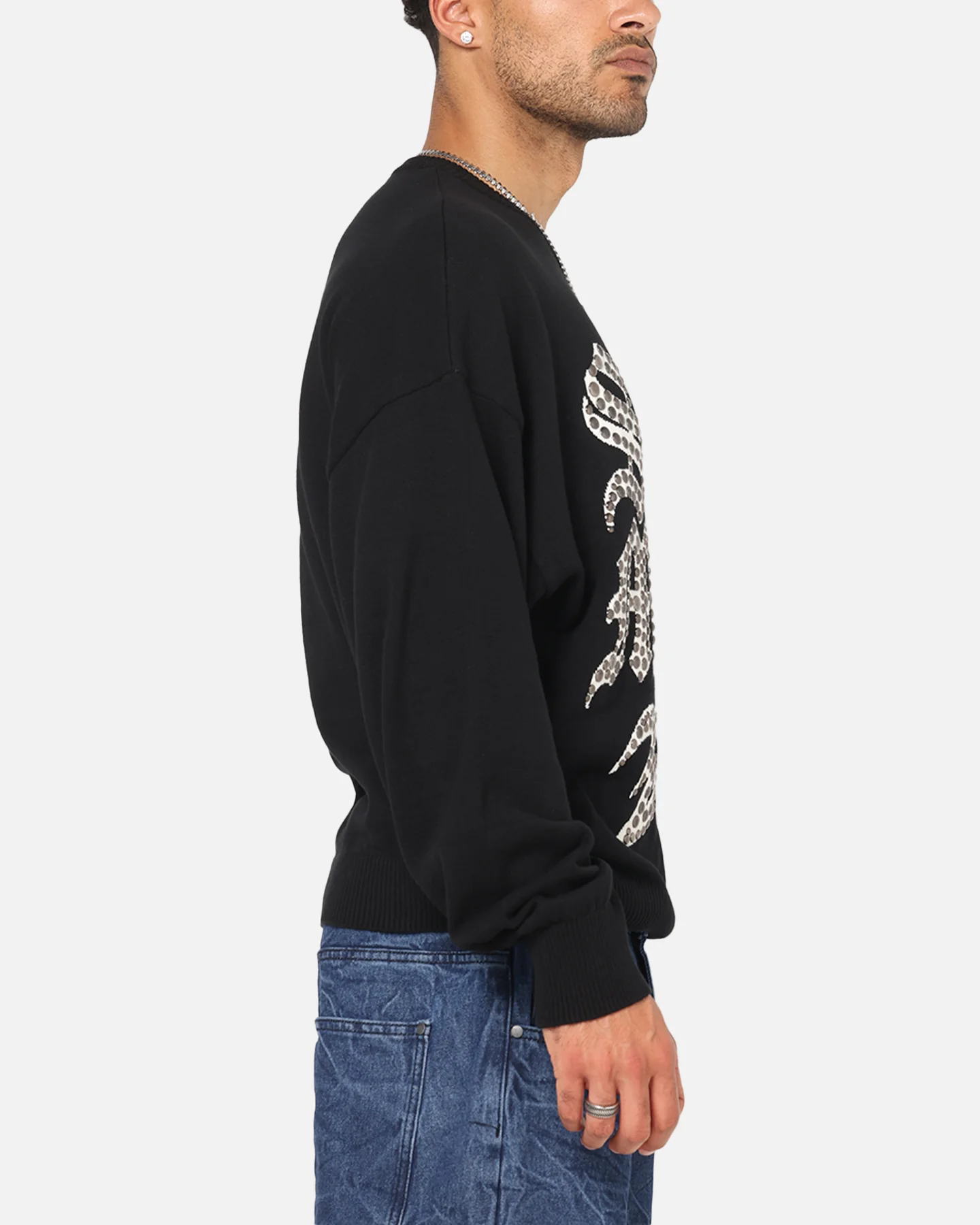 Saint Morta Sanctified Crewneck Sweater Black - Image 4