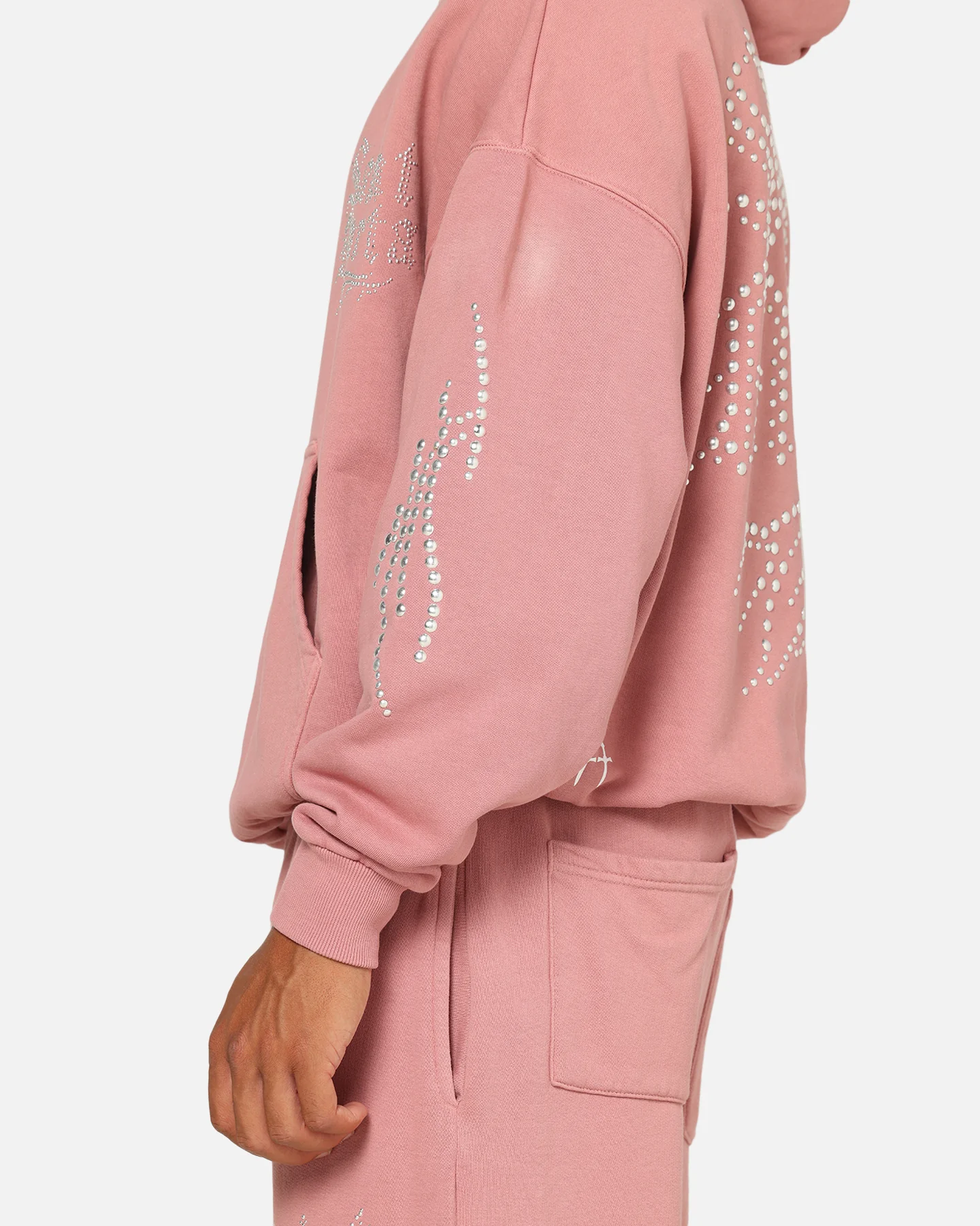 Saint Morta Sanctified Hoodie Dusty Pink - Image 7