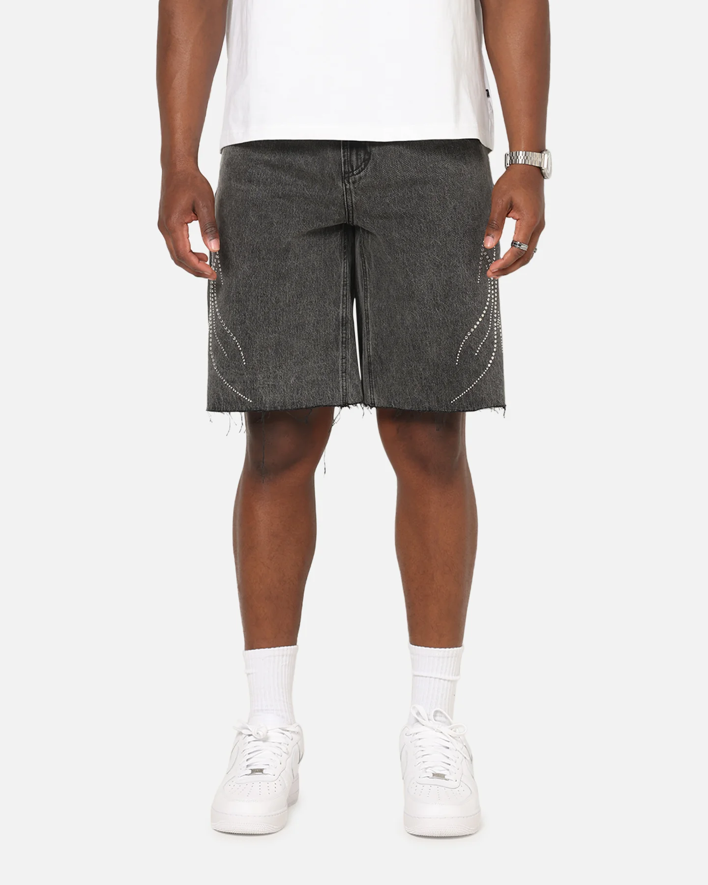 Saint Morta Sanctified Jorts Aged Grey