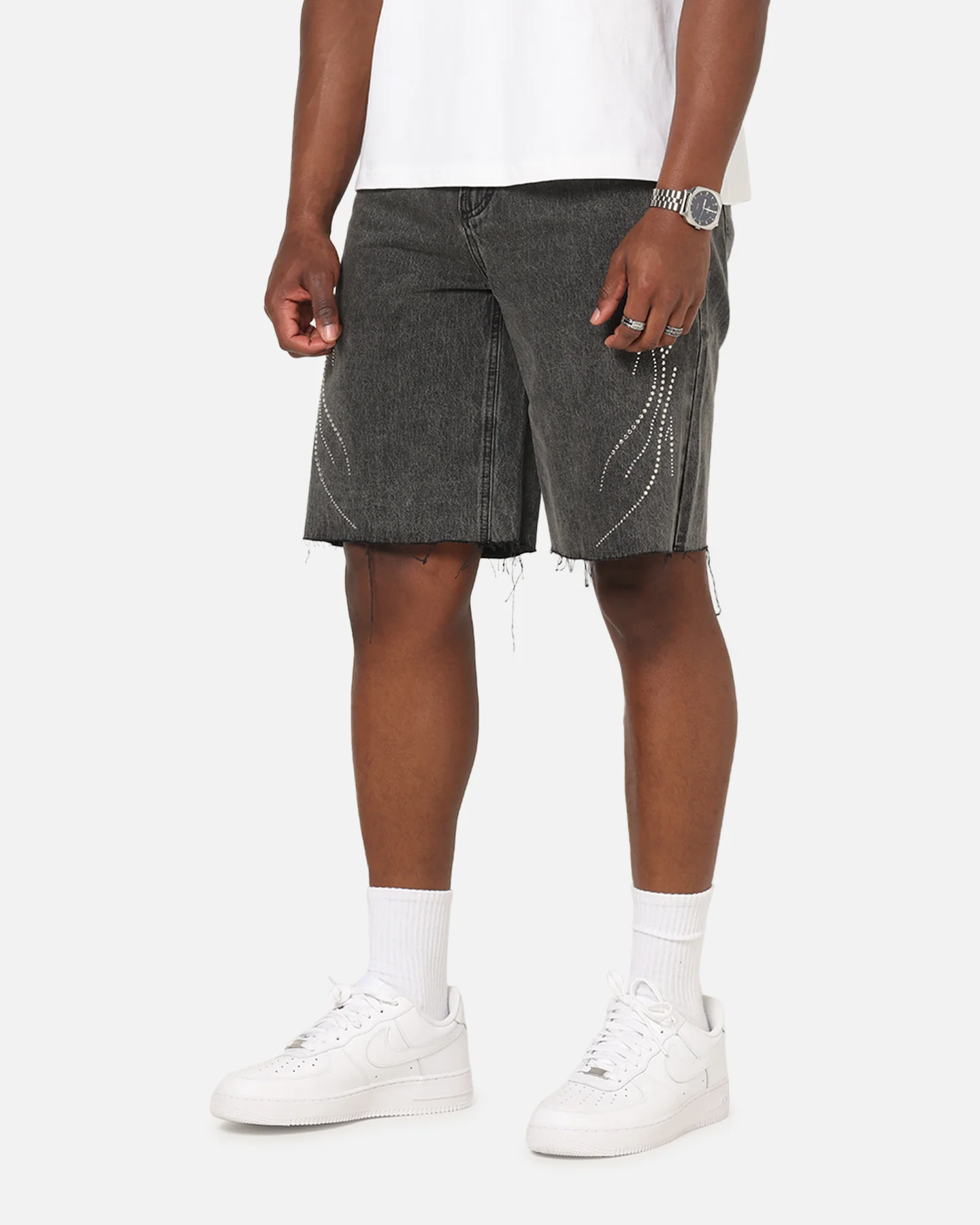 Saint Morta Sanctified Jorts Aged Grey - Image 6