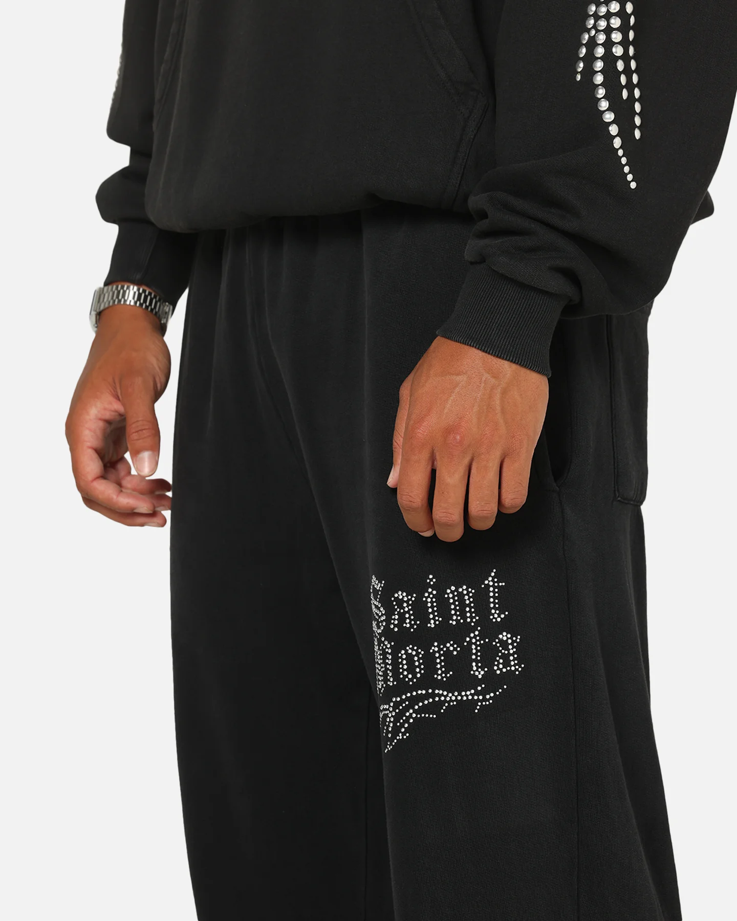 Saint Morta Sanctified Sweatpants Washed Black - Image 3