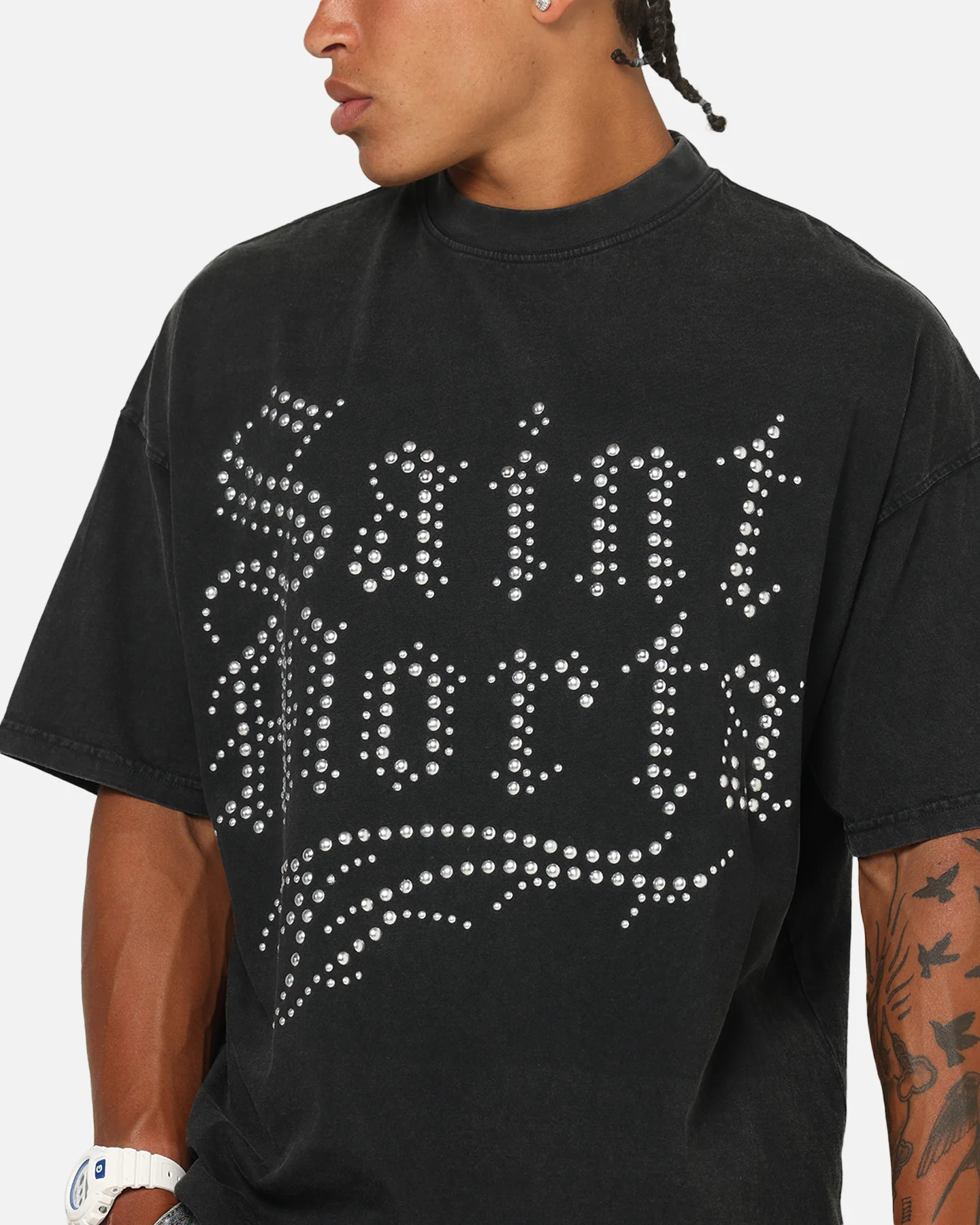 Saint Morta Sanctified T-Shirt Vintage Black - Image 6