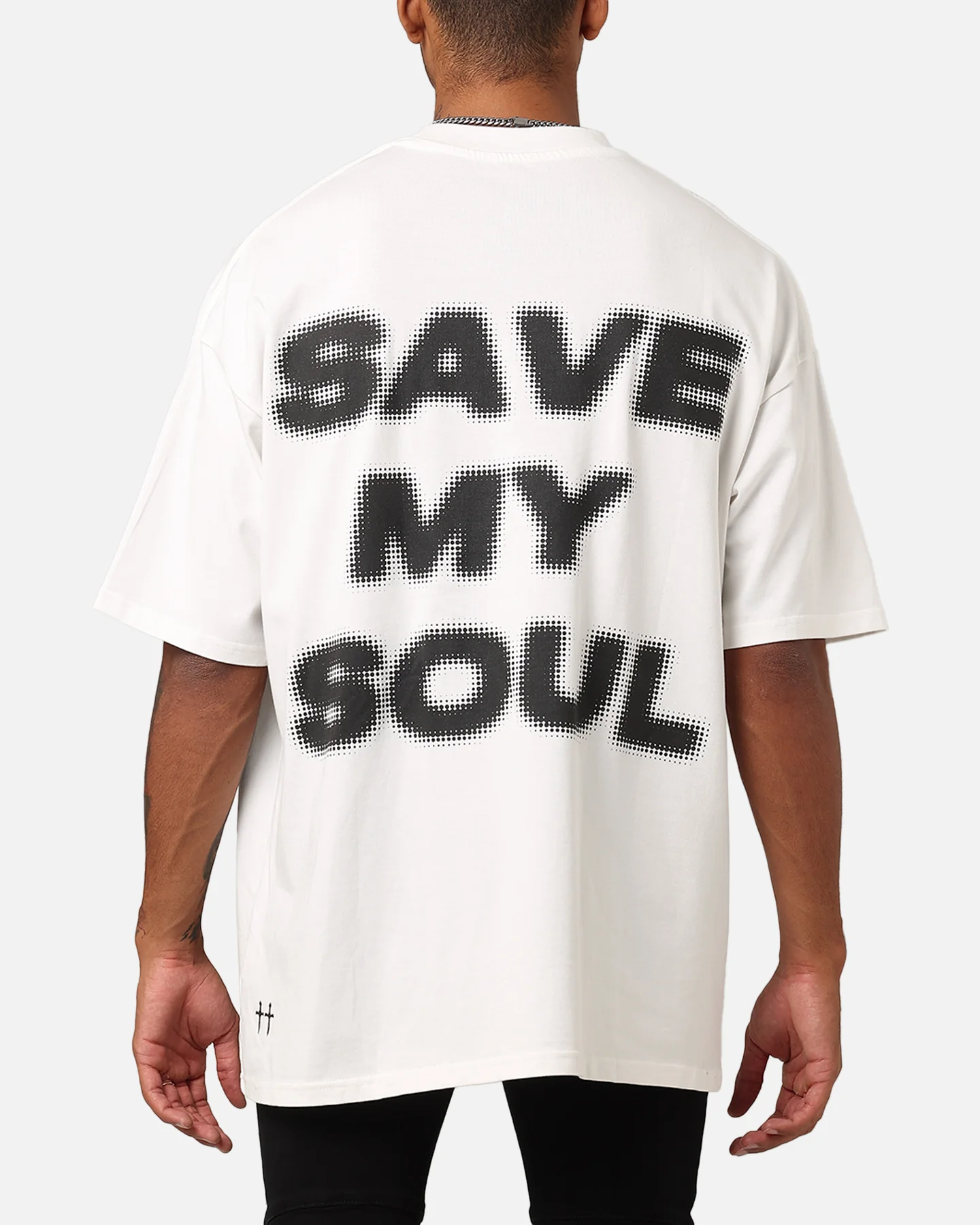 Saint Morta Save My Soul T-Shirt Off-White - Image 2