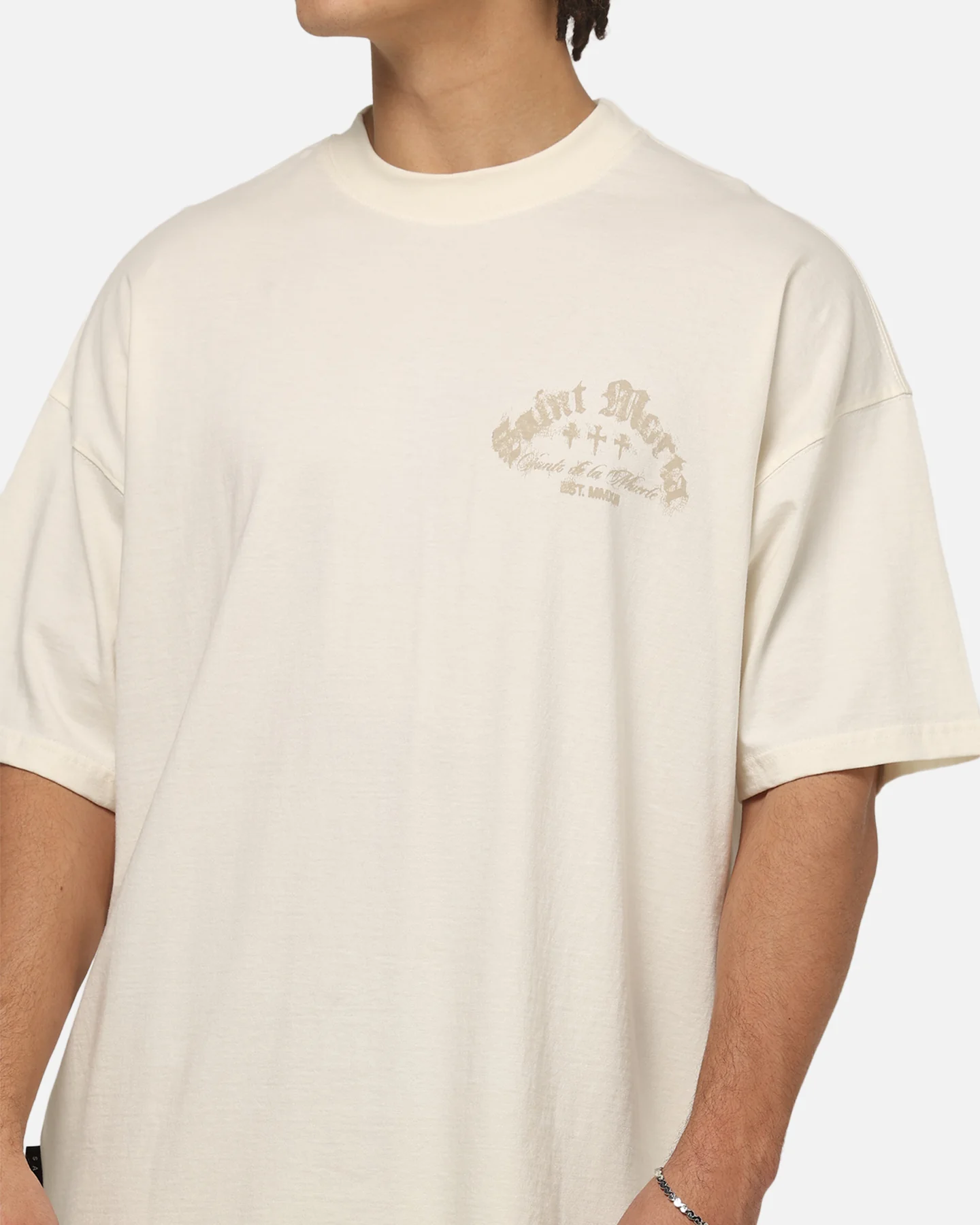 Saint Morta Scorpion Boxy T-Shirt Off White - Image 7