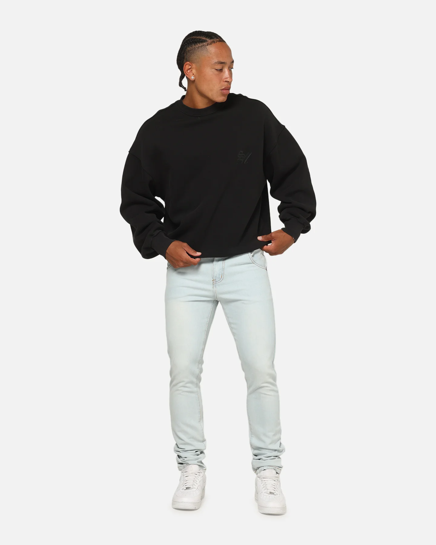 Saint Morta Serenity Crewneck Black Wash - Image 4