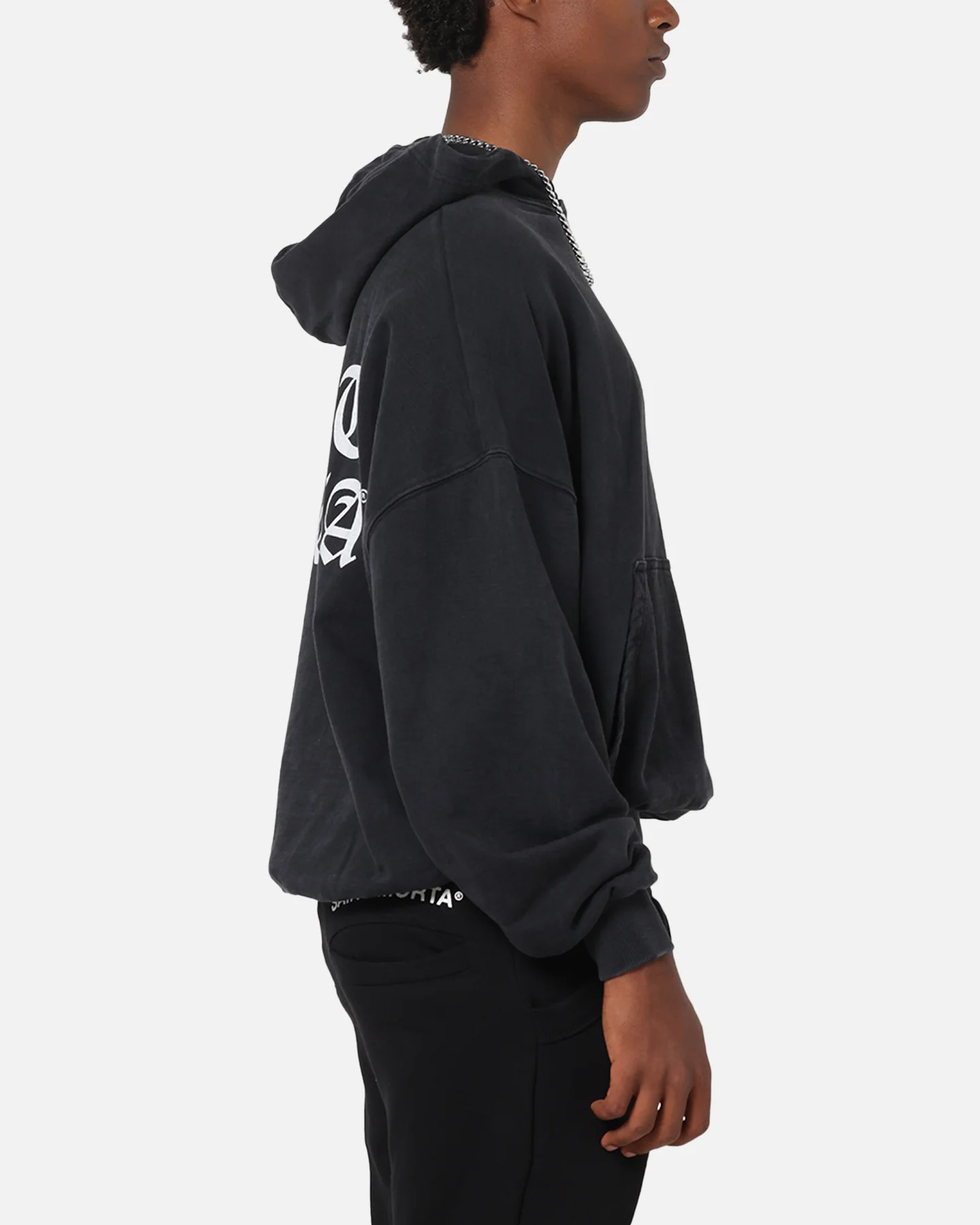 Saint Morta Shadow Mark Hoodie Black - Image 5