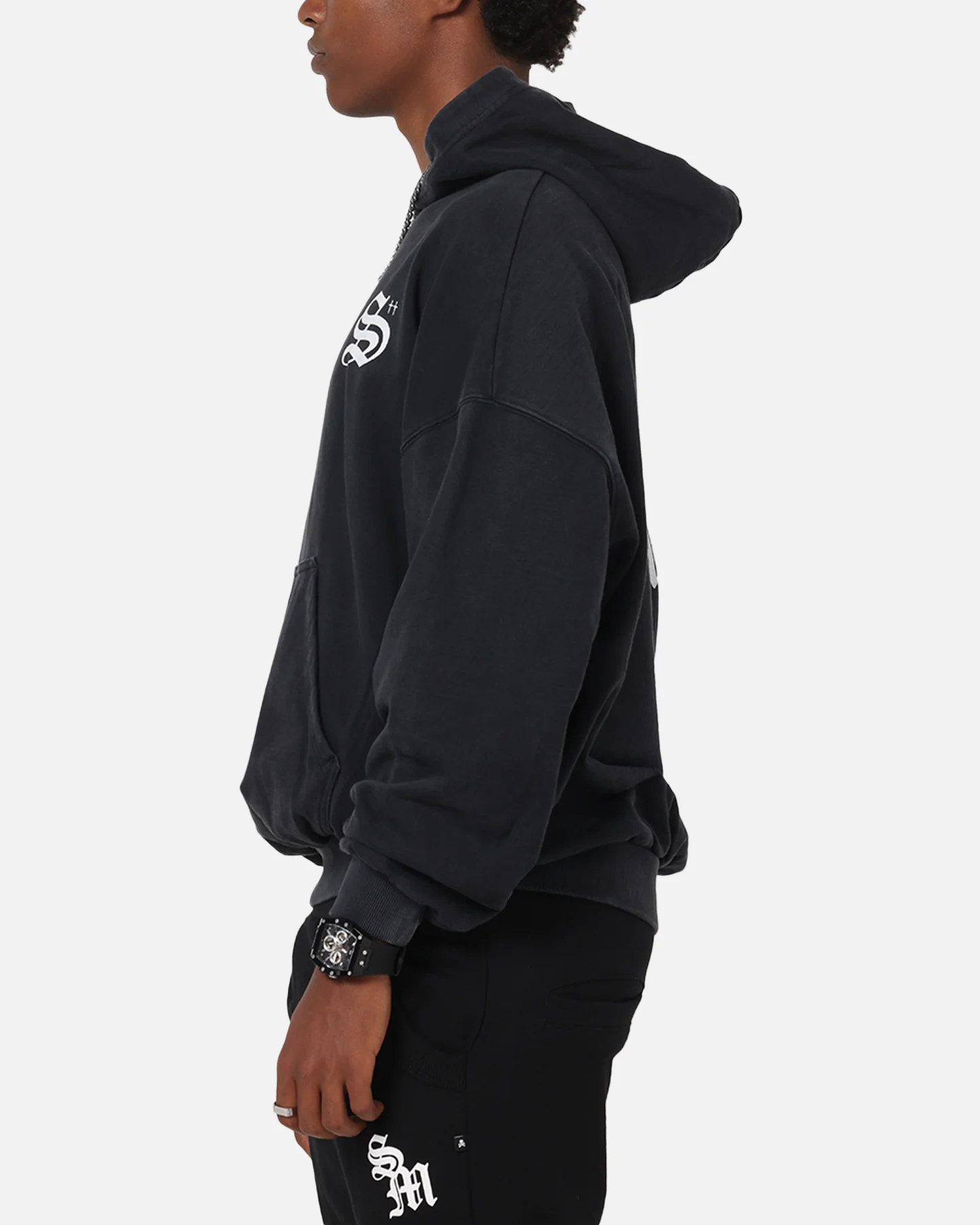 Saint Morta Shadow Mark Hoodie Black - Image 6