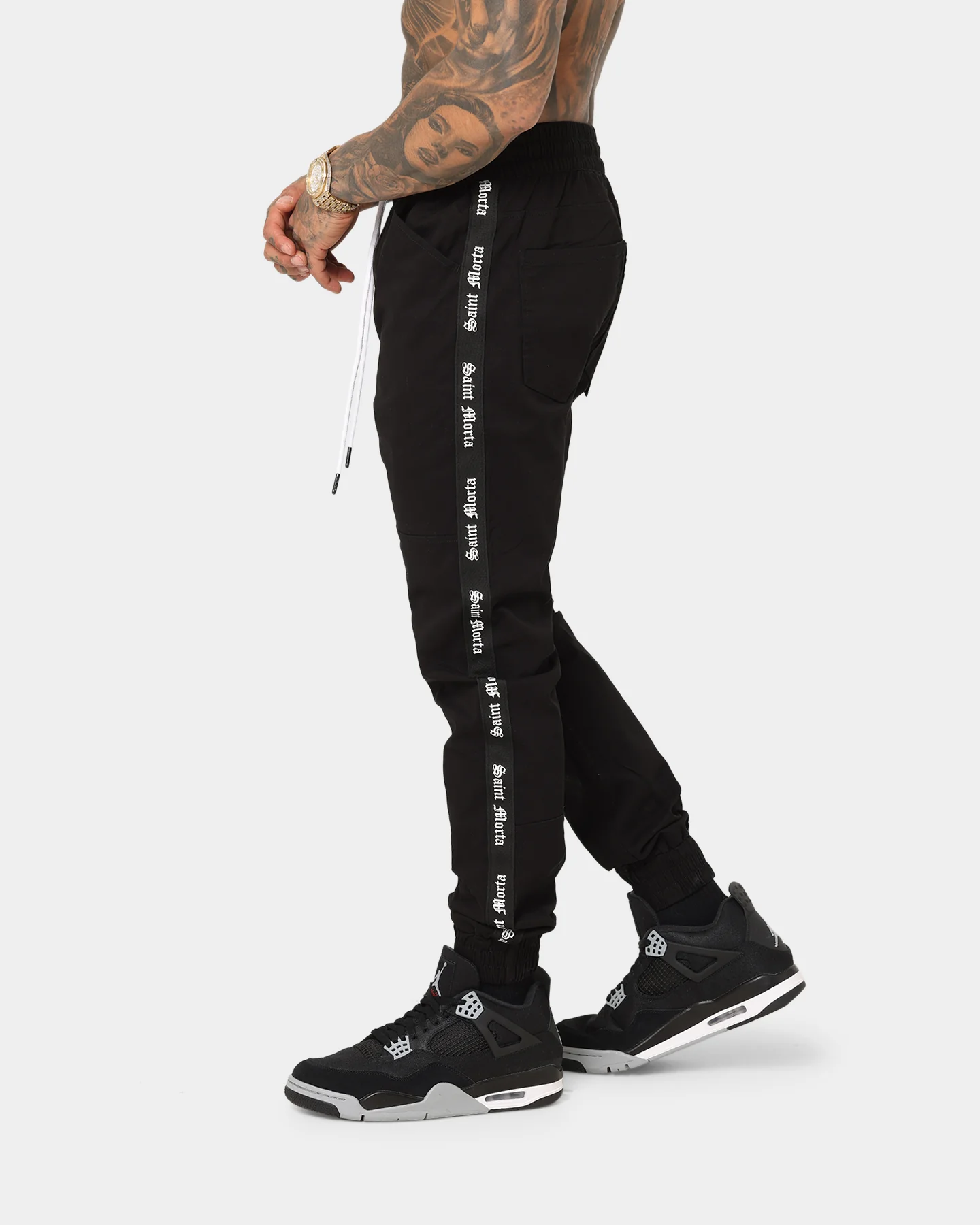 Saint Morta Sport X Joggers Black - Image 4