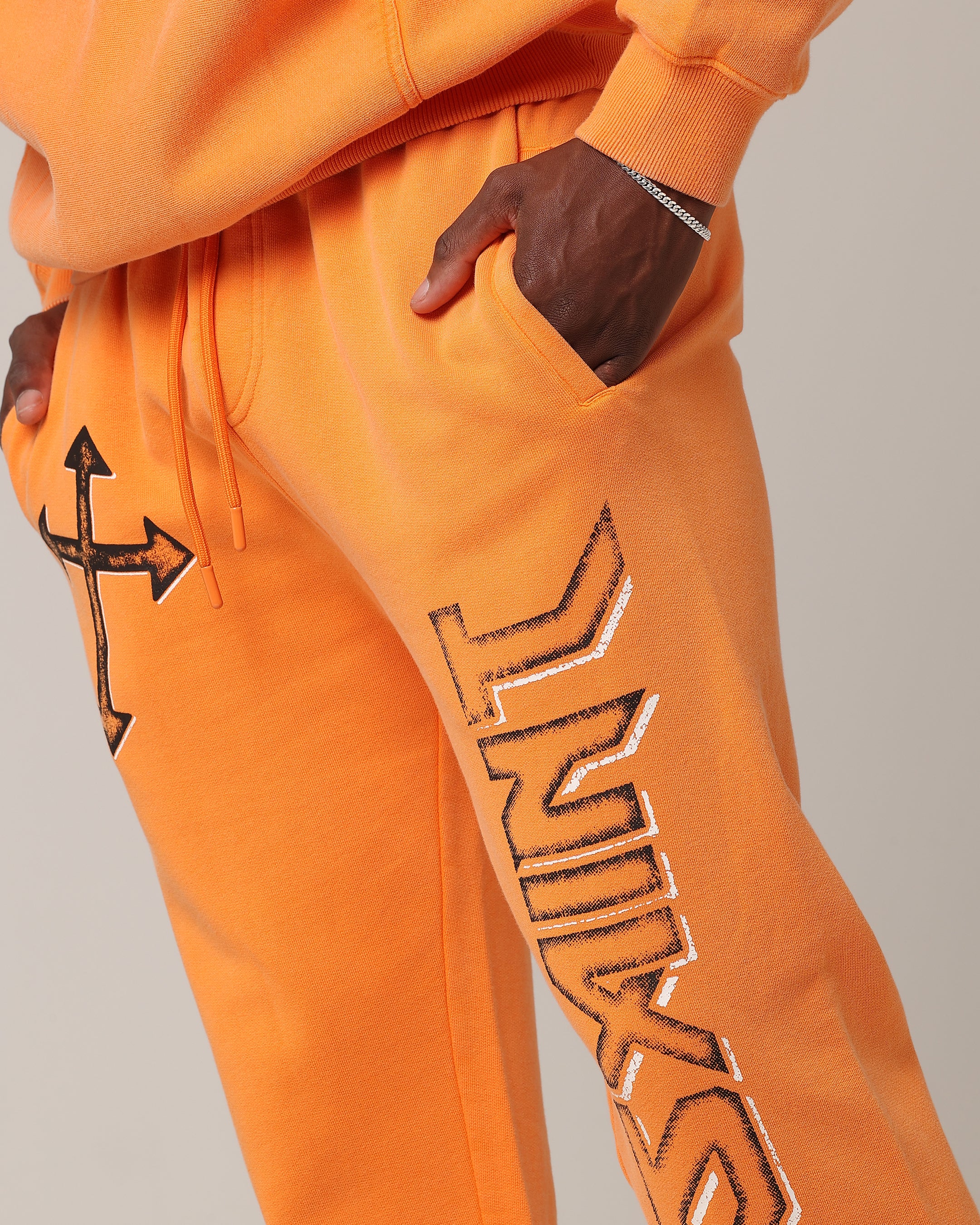 Saint Morta SSIX Sweat Pants Orange - Image 3