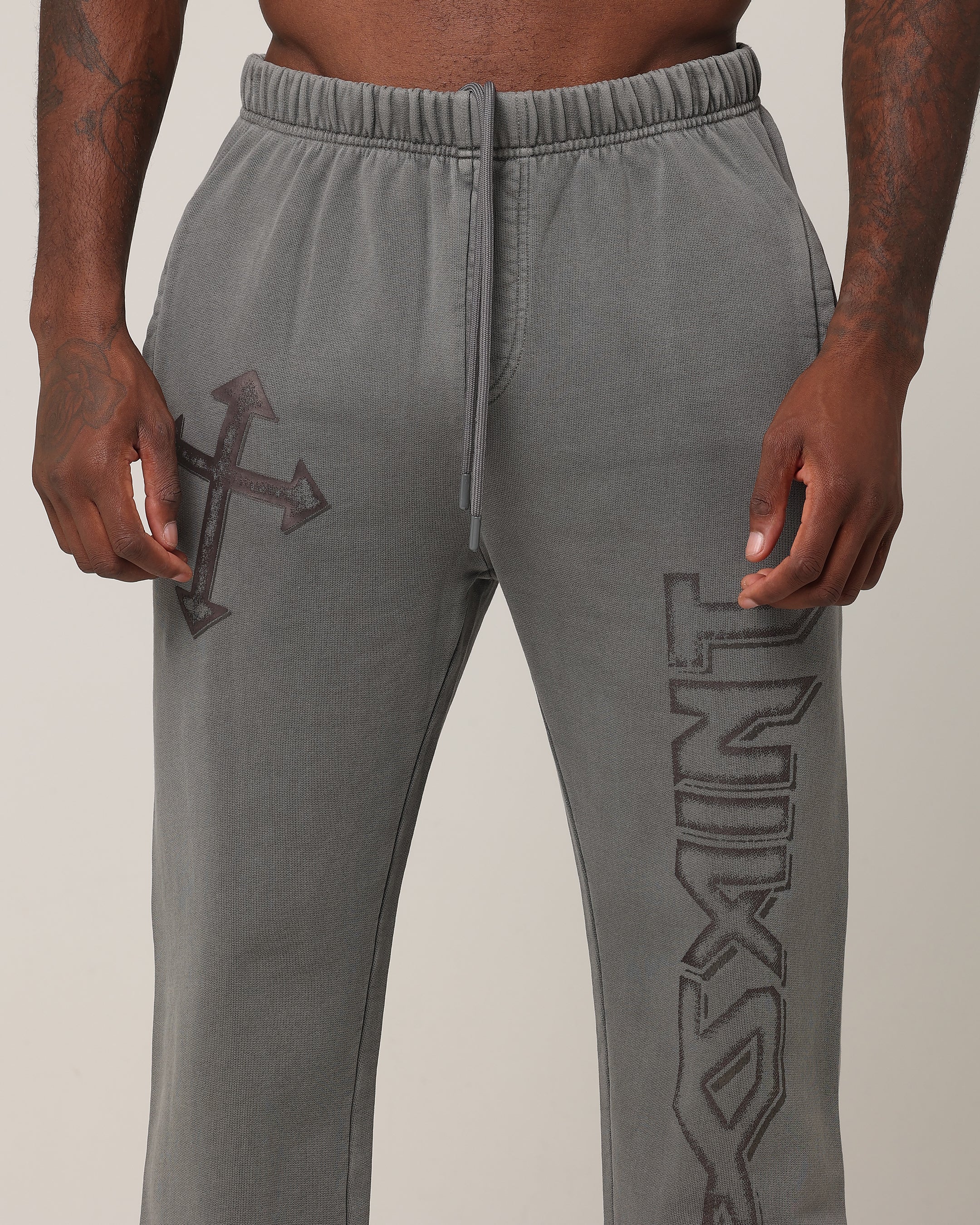 Saint Morta SSIX Sweat Pants Washed Charcoal - Image 7