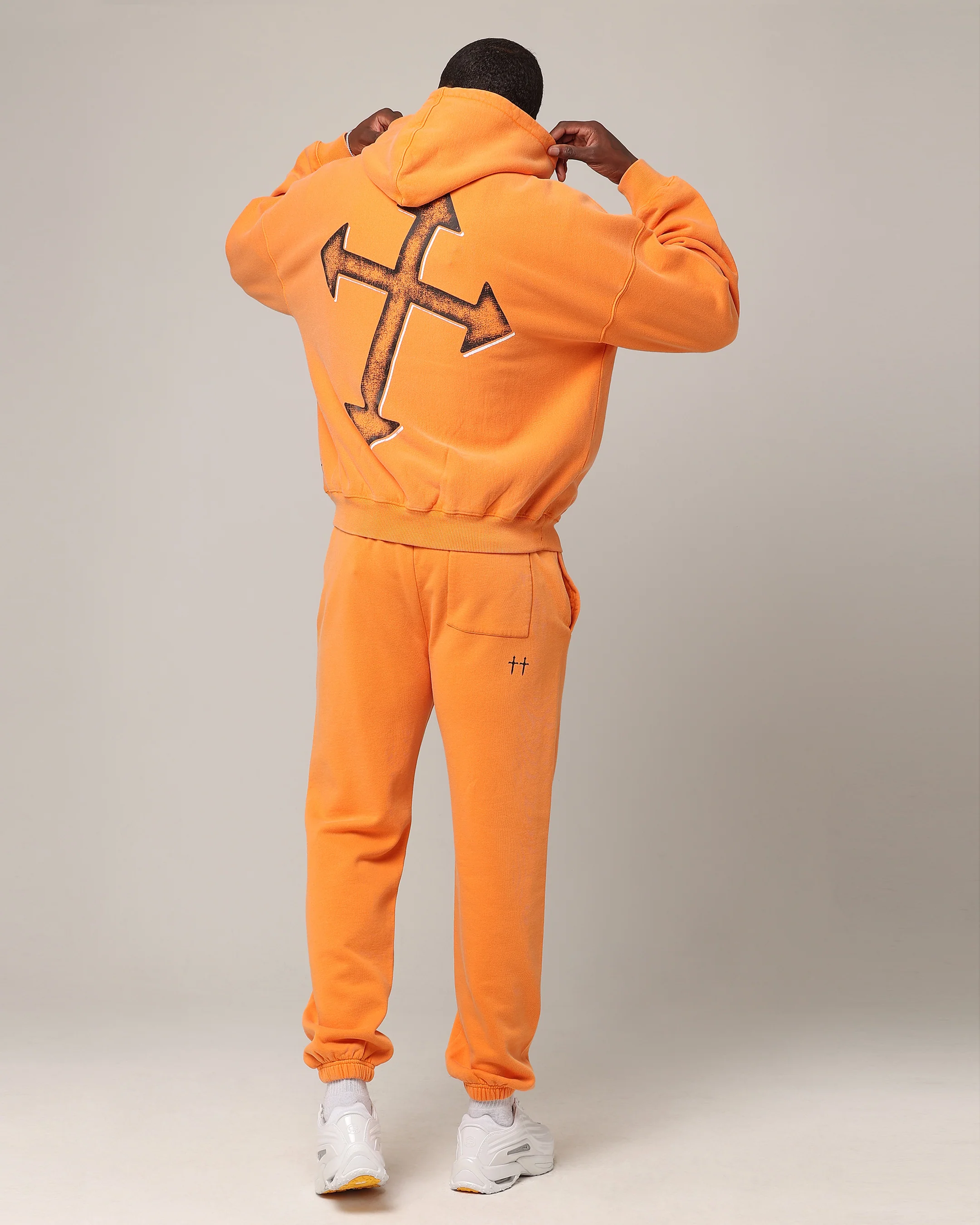 Saint Morta SSIX Vintage Hoodie Orange - Image 5